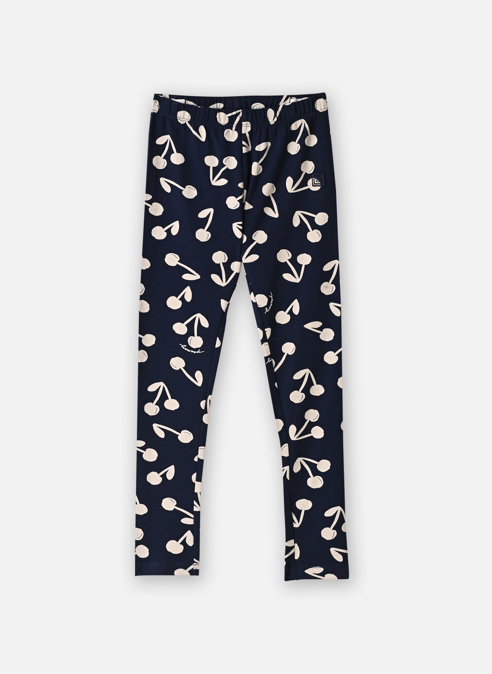 Leggings NPU-Marie printed leggings meisjes blauw Liewood Leggings NPU-Marie printed leggings meisjes blauw Cherry blossom Classic navy