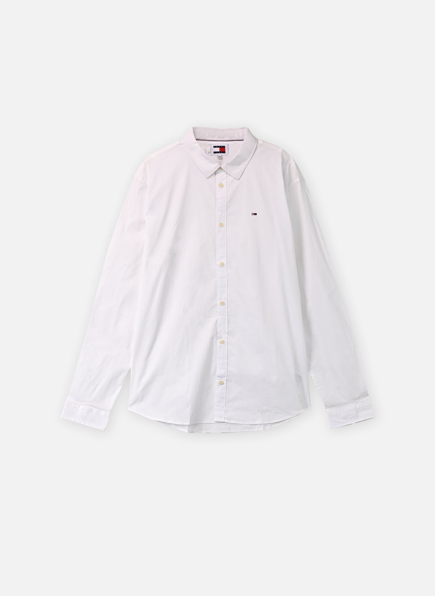 Hemden NPU-TJM ORIGINAL STRETCH heren roze Tommy Jeans Hemden NPU-TJM ORIGINAL STRETCH heren roze CLASSIC WHITE