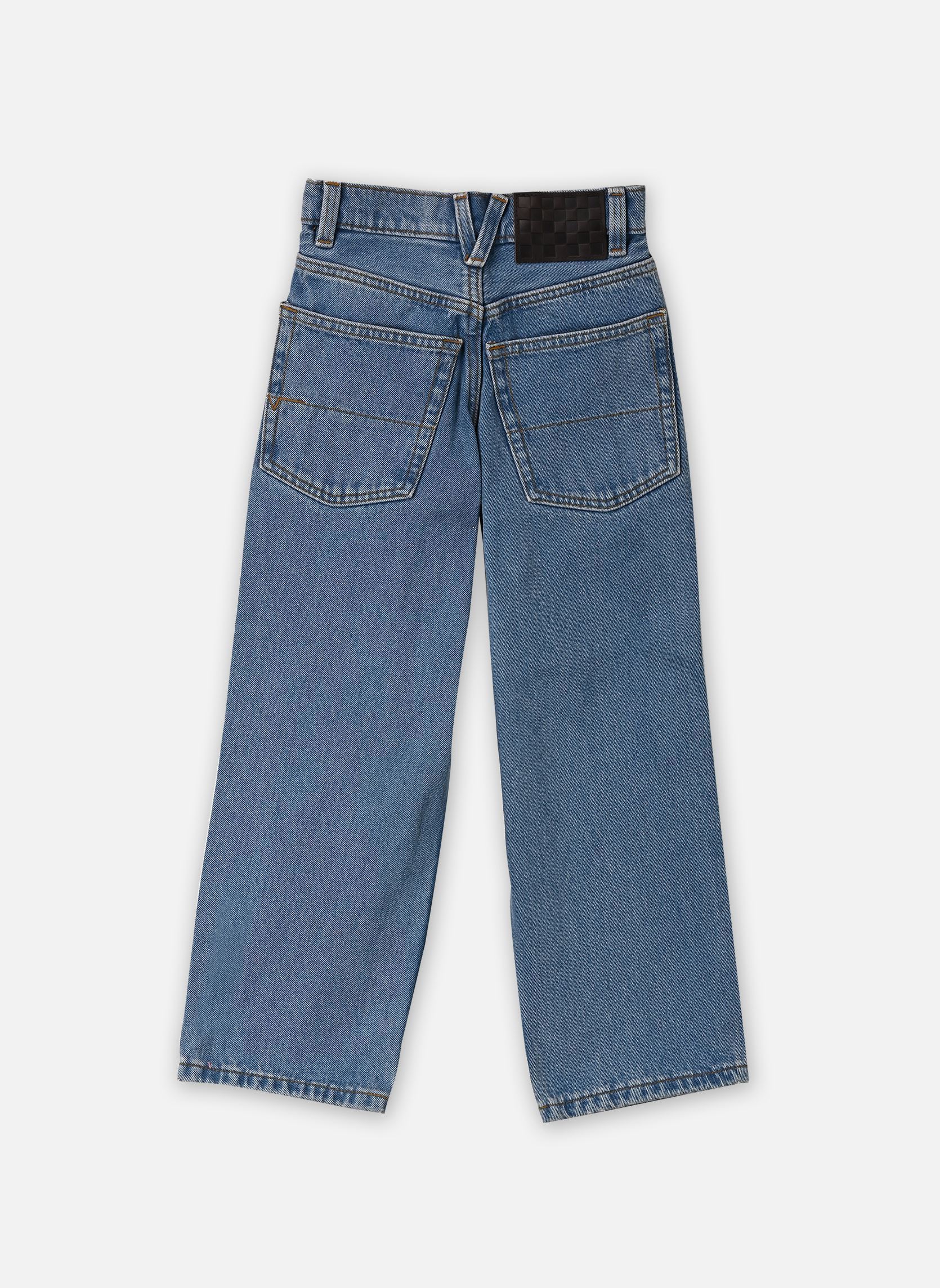 Wijde jeans NPU-Check-5 Loose Denim Pant jongens blauw Vans Wijde jeans NPU-Check-5 Loose Denim Pant jongens blauw STONEWASHBLUE