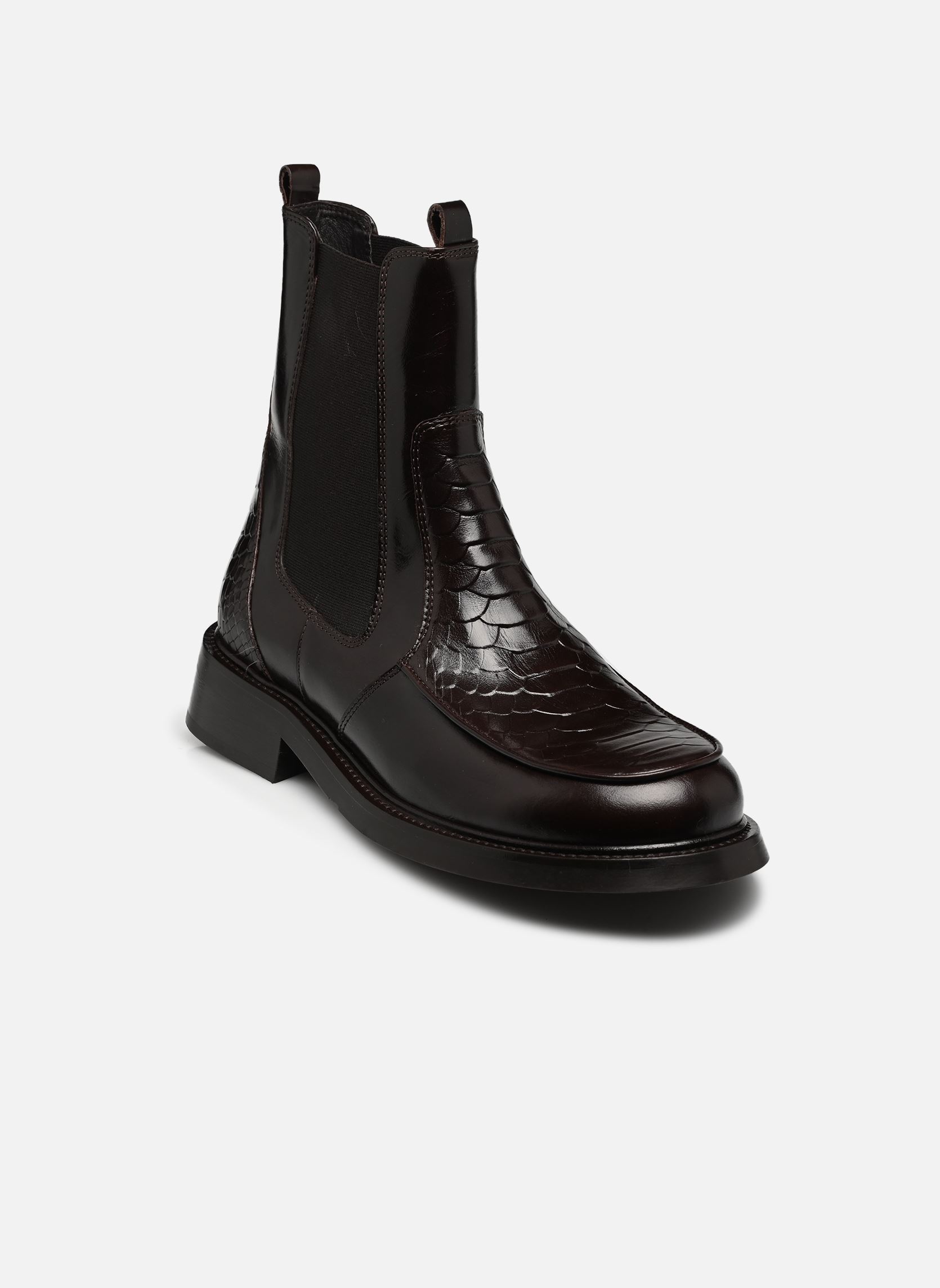 Bottines et boots B1162 femme marron Billi Bi Bottines et boots B1162 femme marron BROWN PYTHON COMB 26