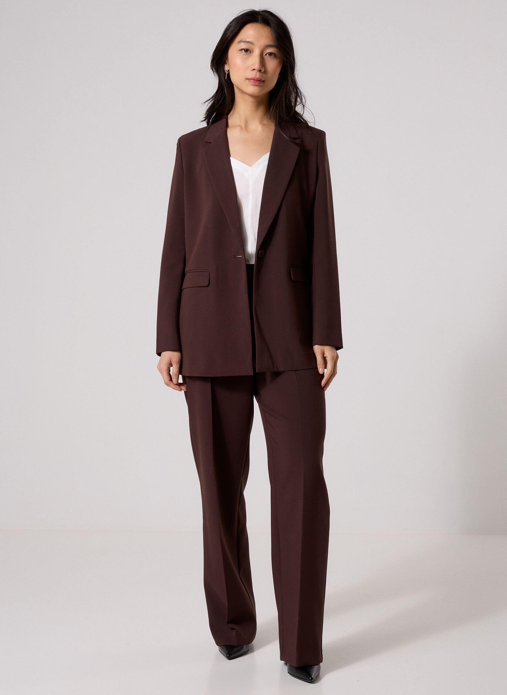 Pantalons de costume PANTALON-TAILLEUR femme marron Georgia Rose Pantalons de costume PANTALON-TAILLEUR femme marron BLACK COFFEE