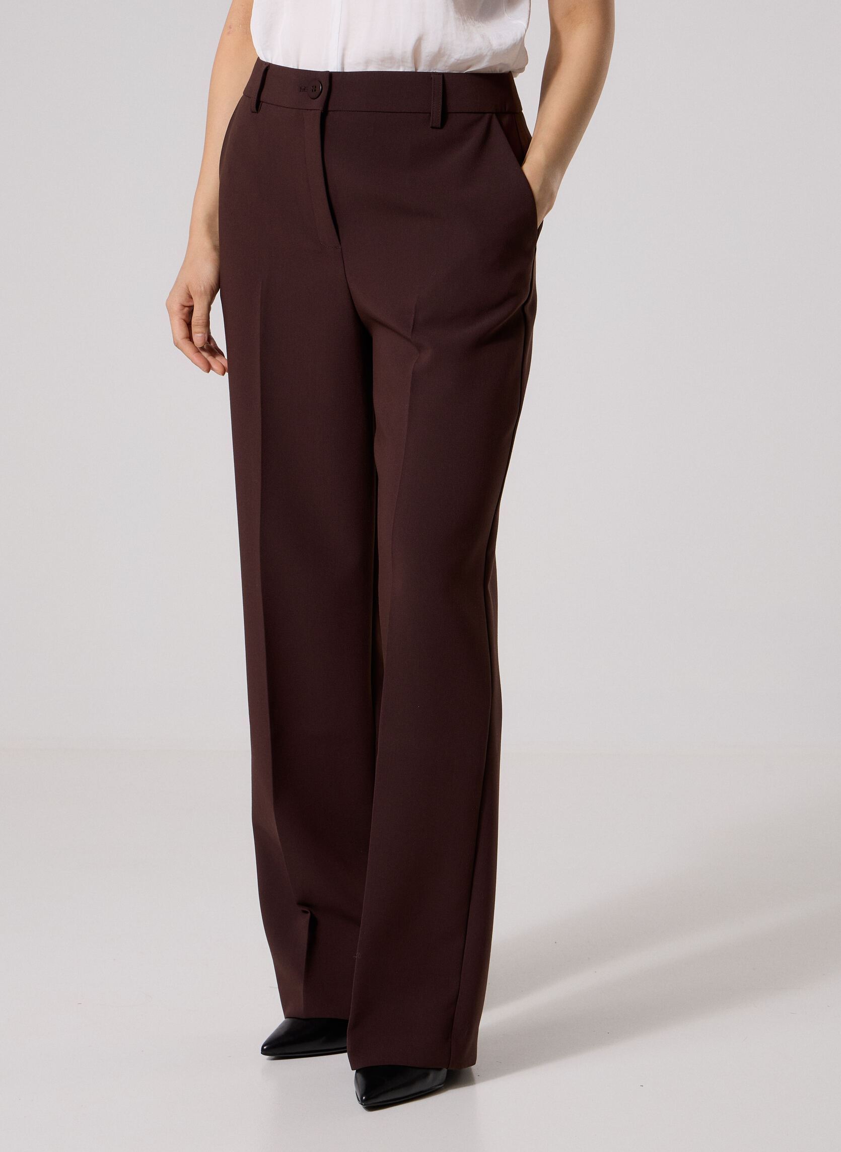Pantalons de costume PANTALON-TAILLEUR femme marron Georgia Rose Pantalons de costume PANTALON-TAILLEUR femme marron BLACK COFFEE