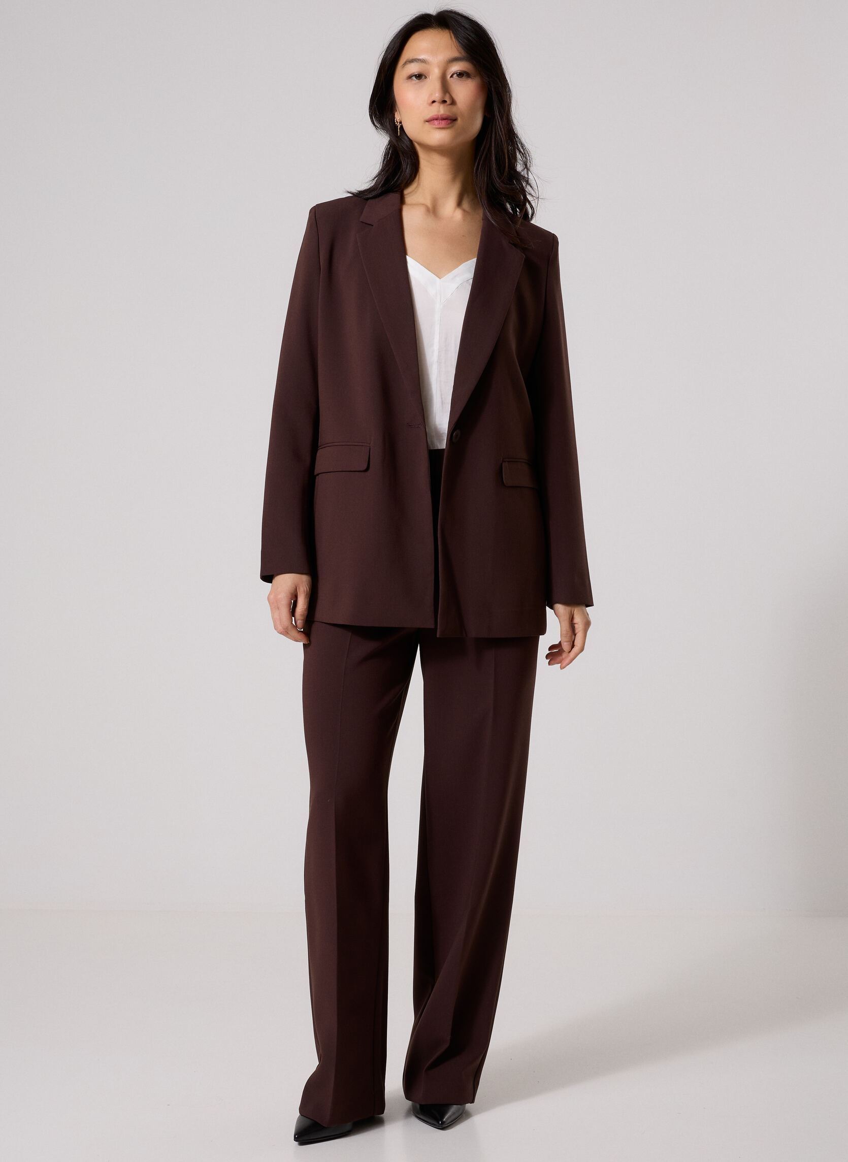 Vestes de costume VESTE-TAILLEUR femme marron Georgia Rose Vestes de costume VESTE-TAILLEUR femme marron BLACK COFFEE