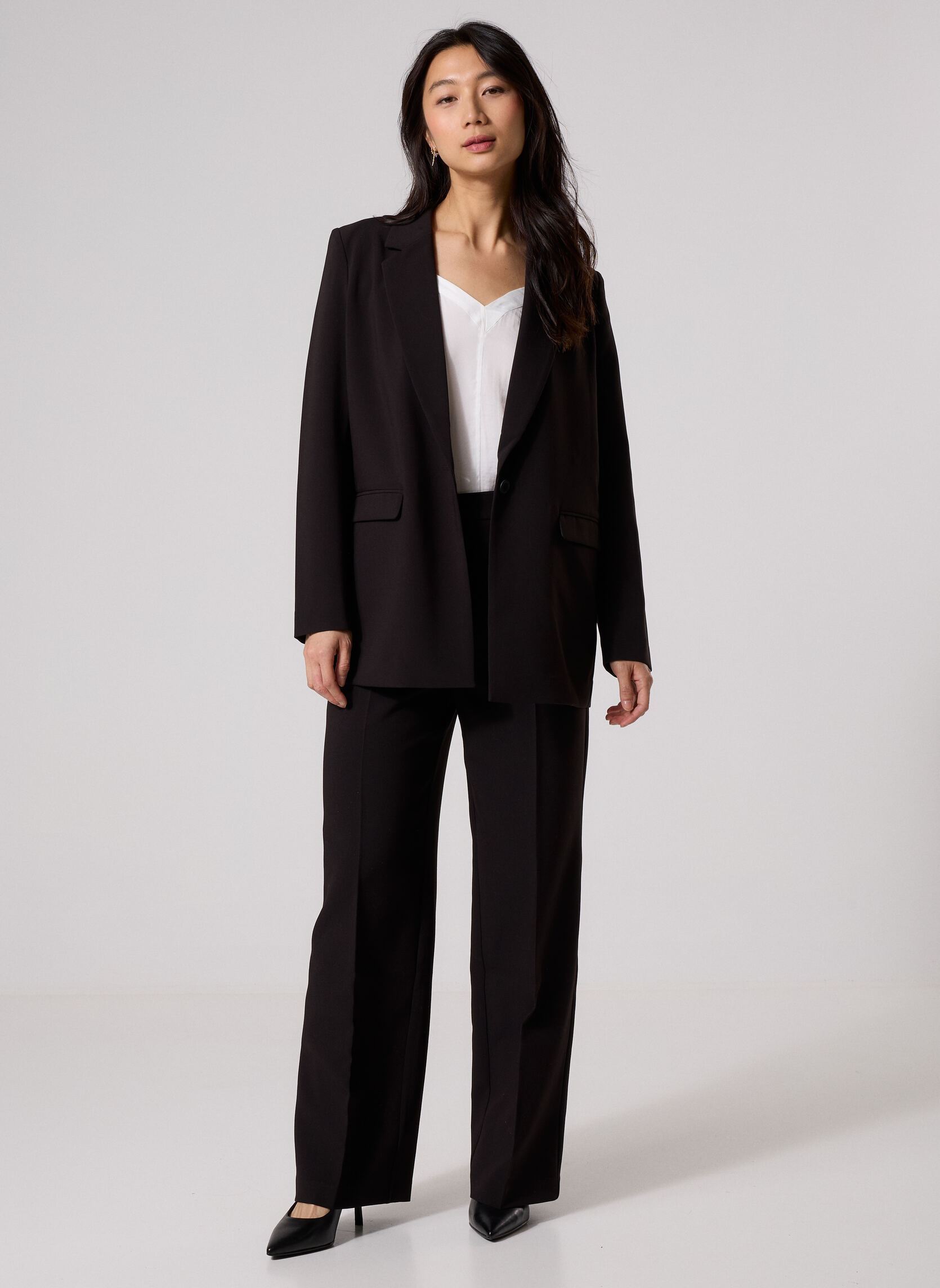 Vestes de costume VESTE-TAILLEUR femme noir Georgia Rose Vestes de costume VESTE-TAILLEUR femme noir JET BLACK