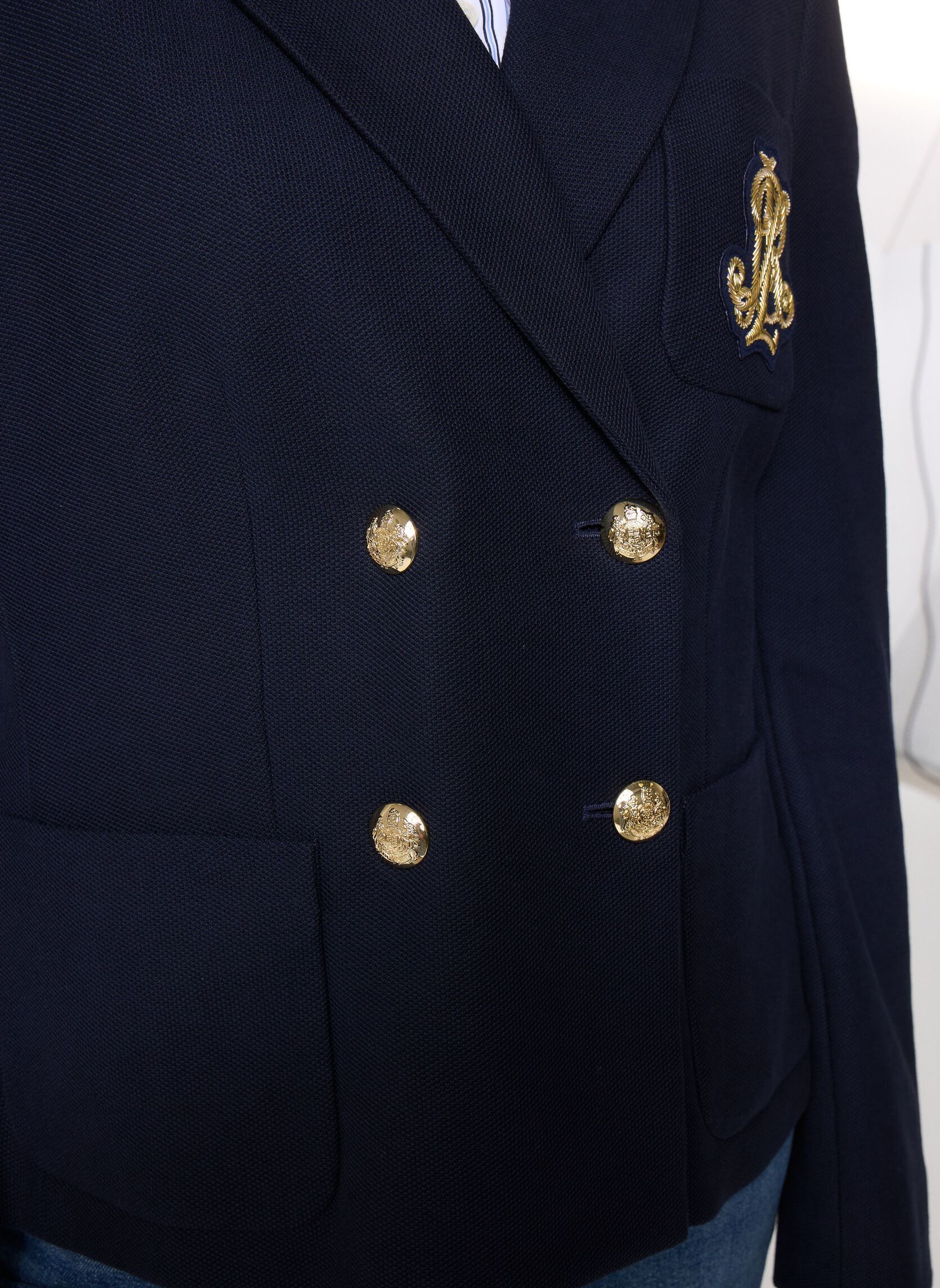 Blousons Blazer croisé 200P14021002 femme bleu Lauren Ralph Lauren Blousons Blazer croisé 200P14021002 femme bleu LAUREN NAVY