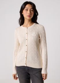 Strickjacken und Westen Cardigan en coton torsadé 200P14040 damen beige