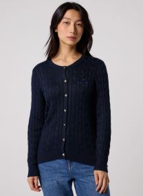Strickjacken und Westen Cardigan en coton torsadé 200P14040 damen beige