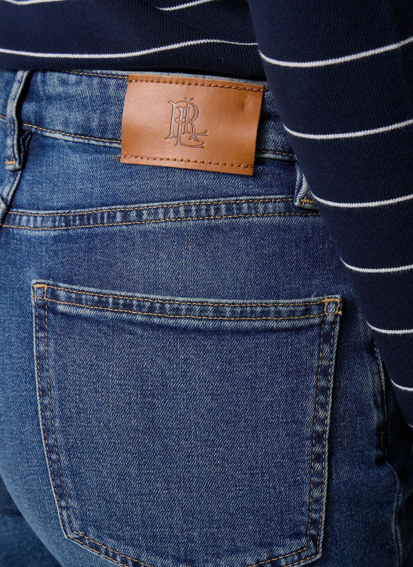 Jeans droit Jean à jambes larges femme bleu Lauren Ralph Lauren Jeans droit Jean à jambes larges femme bleu ATLANTIC BLUE WASH