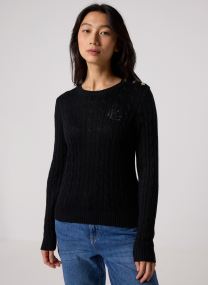 Pullover Pull en coton torsadé manches longues damen schwarz Lauren Ralph Lauren Pullover Pull en coton torsadé manches longues damen schwarz BLACK