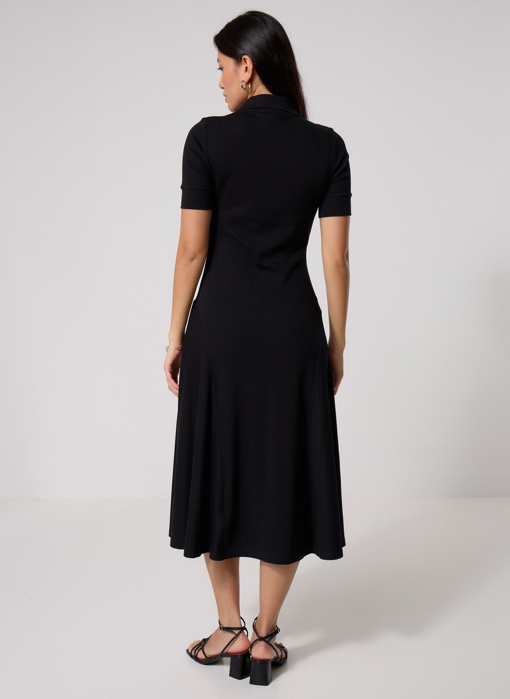 Lange Kleider Robe polo longue 200P14037002 damen schwarz Lauren Ralph Lauren Lange Kleider Robe polo longue 200P14037002 damen schwarz BLACK
