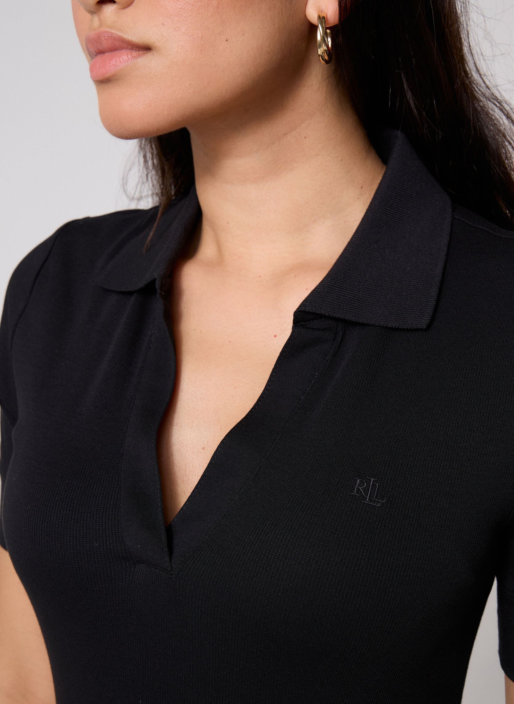 Lange Kleider Robe polo longue 200P14037002 damen schwarz Lauren Ralph Lauren Lange Kleider Robe polo longue 200P14037002 damen schwarz BLACK