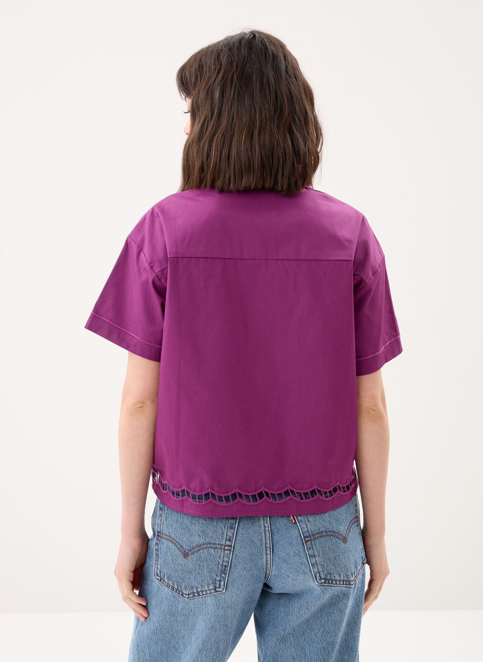 Chemises Cathy femme violet La Petite Etoile Chemises Cathy femme violet VIOLET