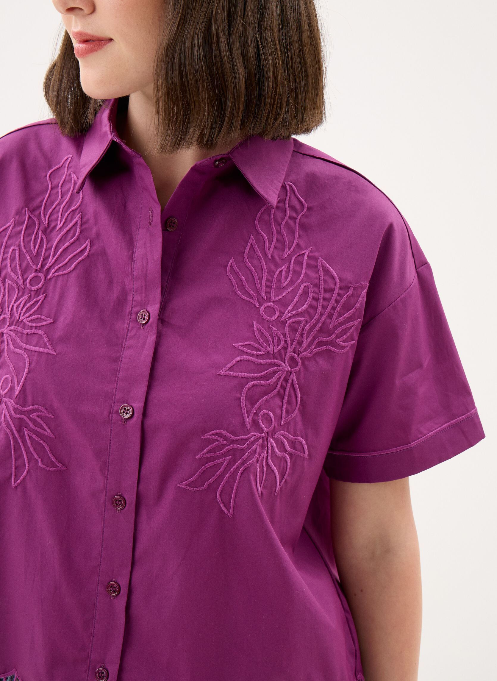 Chemises Cathy femme violet La Petite Etoile Chemises Cathy femme violet VIOLET