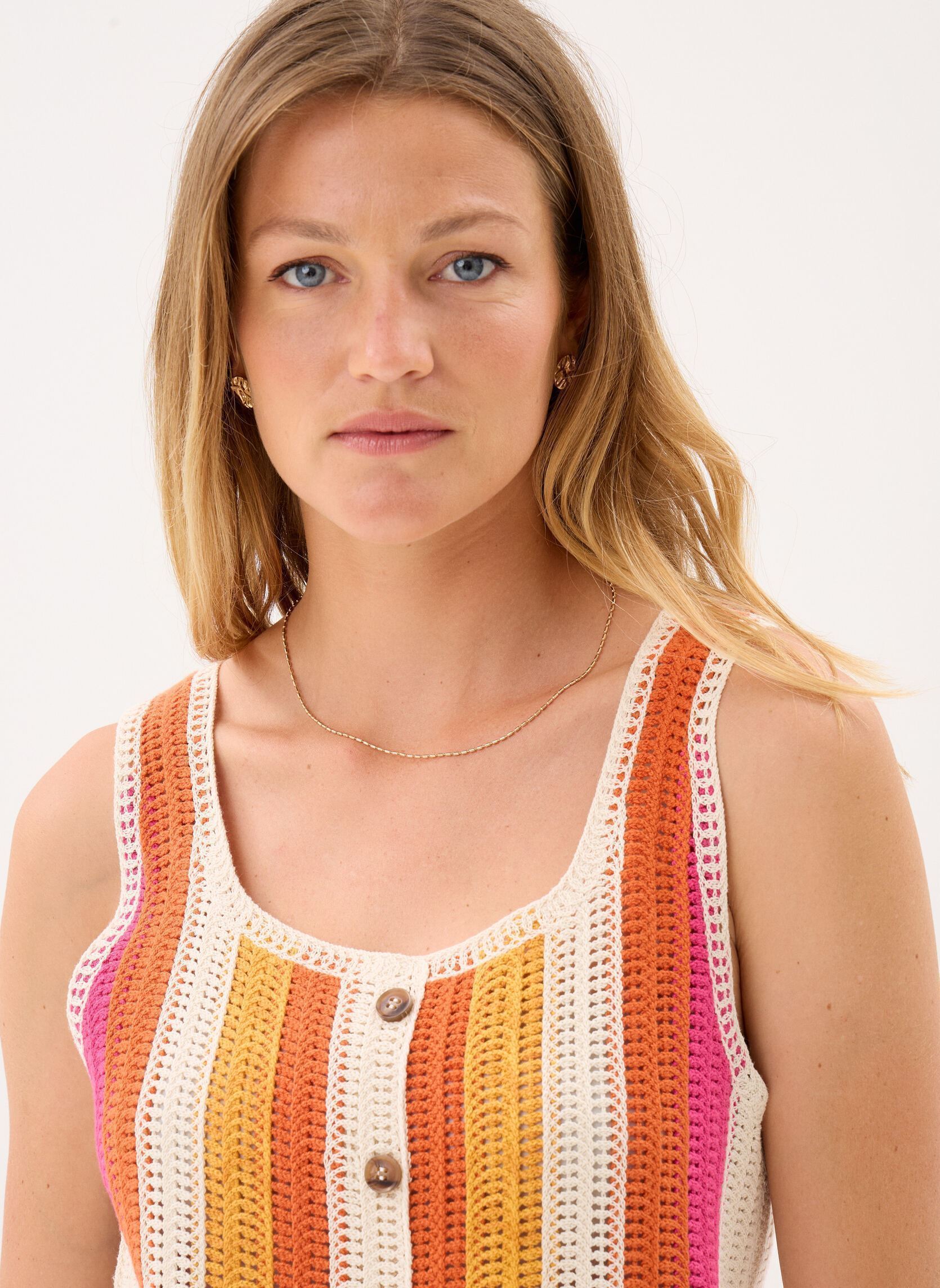 Débardeurs Dae femme multicolore La Petite Etoile Débardeurs Dae femme multicolore RAYURES