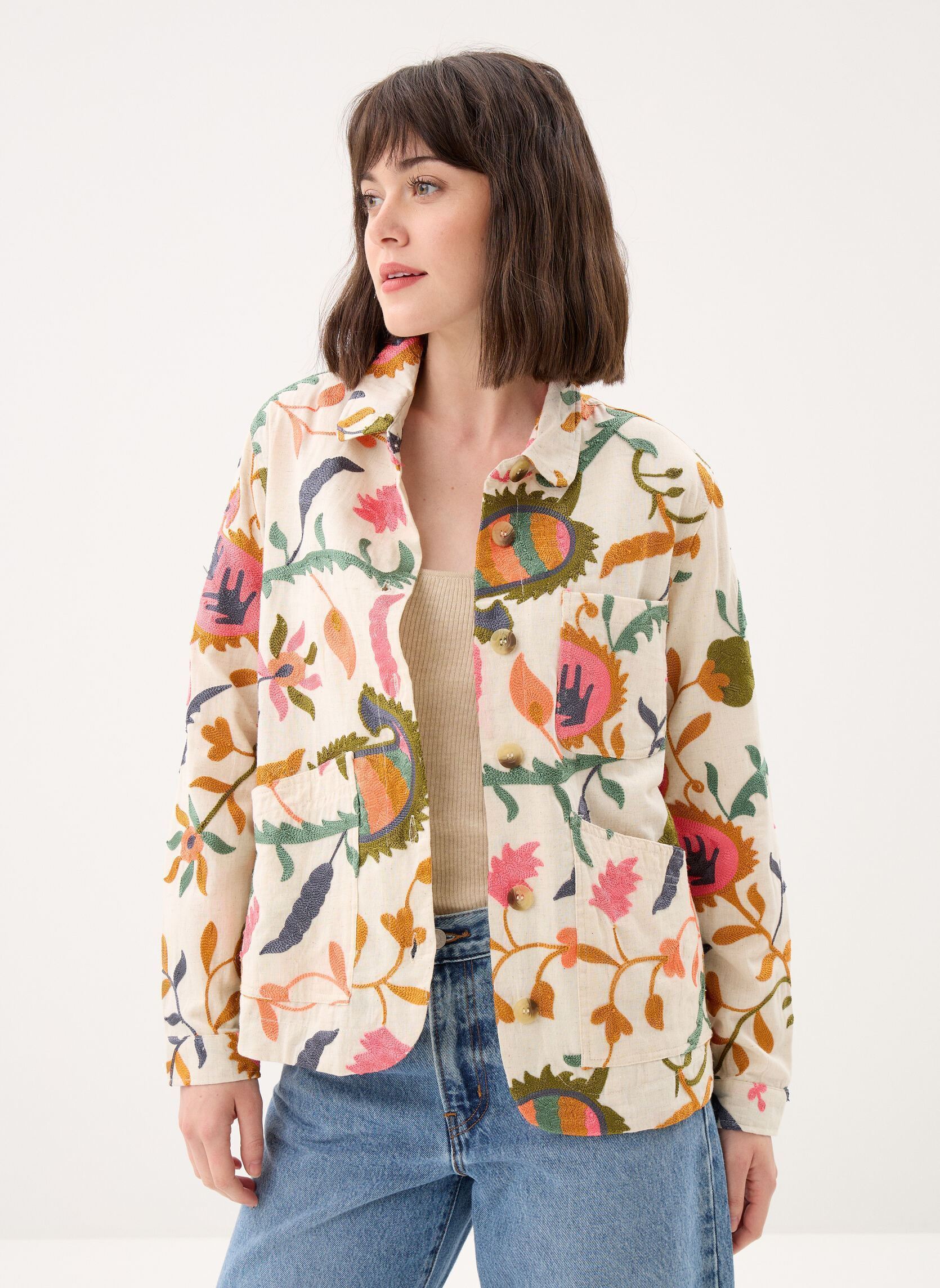 Chaquetas Faulino mujer beige La Petite Etoile Chaquetas Faulino mujer beige MULTICO