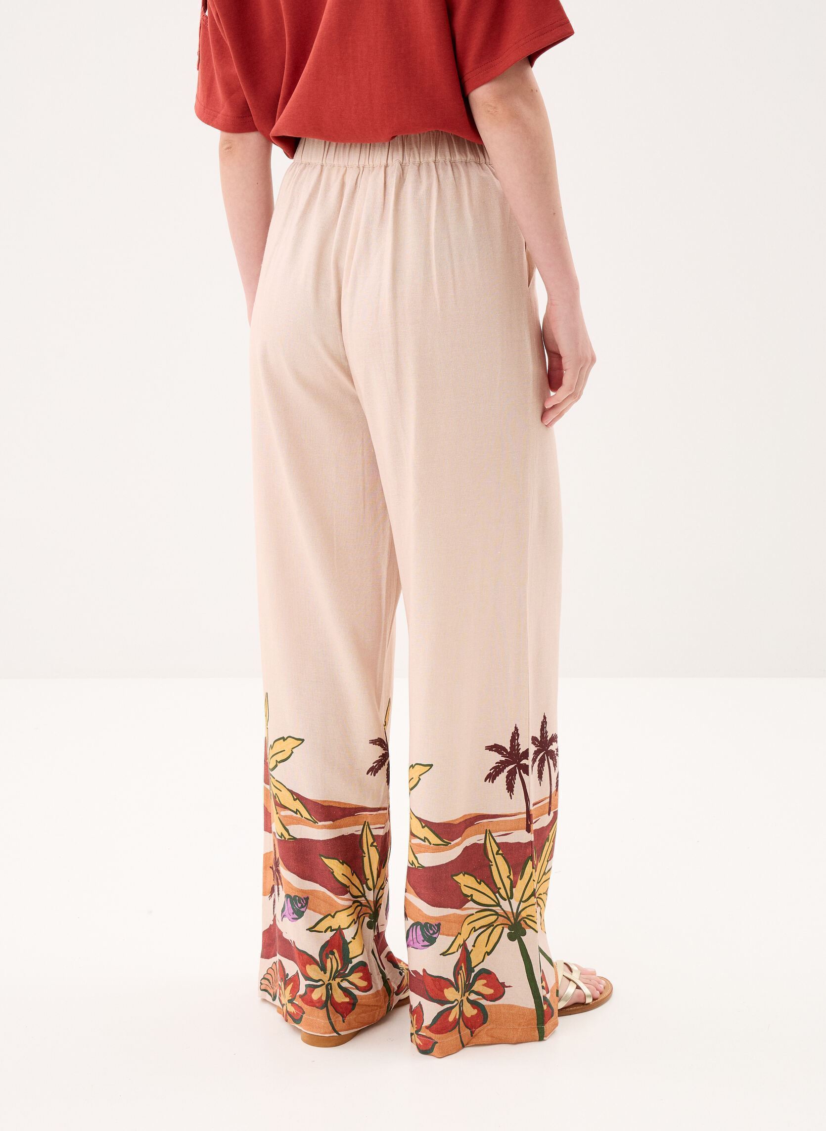 Pantalons larges Phila femme beige La Petite Etoile Pantalons larges Phila femme beige PAYSAGE