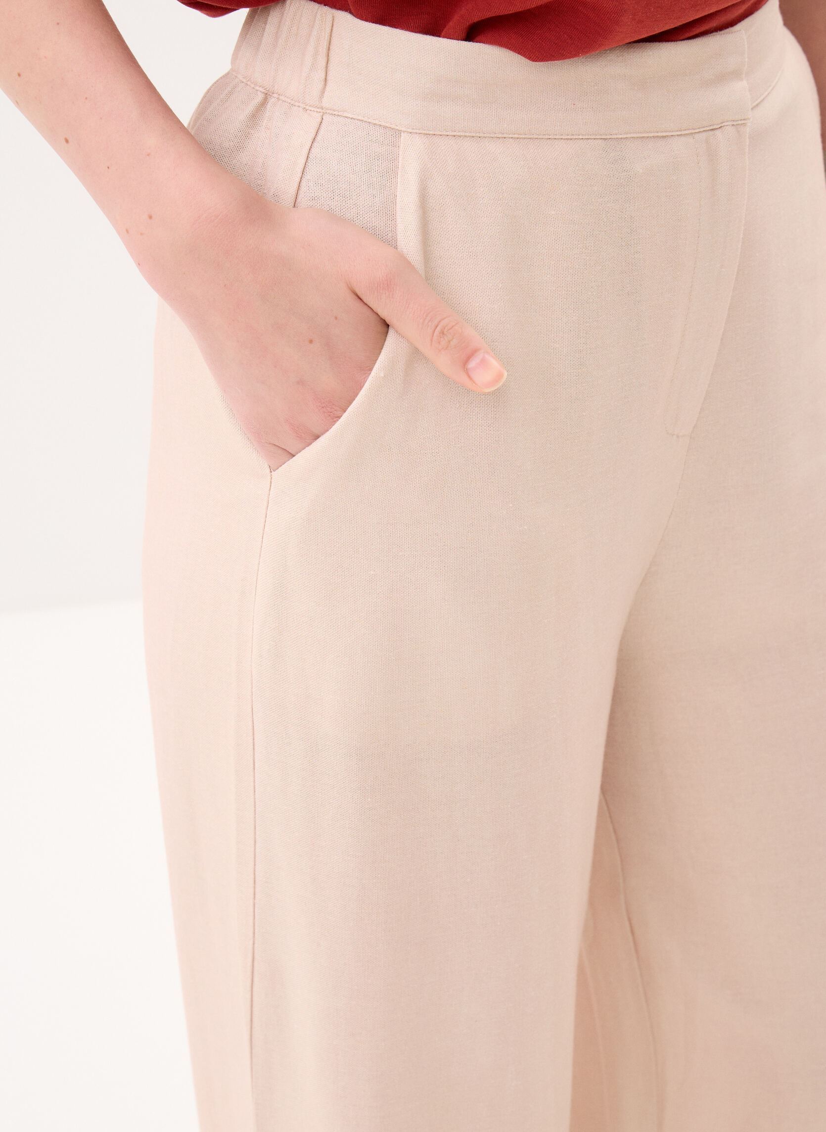 Pantalons larges Phila femme beige La Petite Etoile Pantalons larges Phila femme beige PAYSAGE
