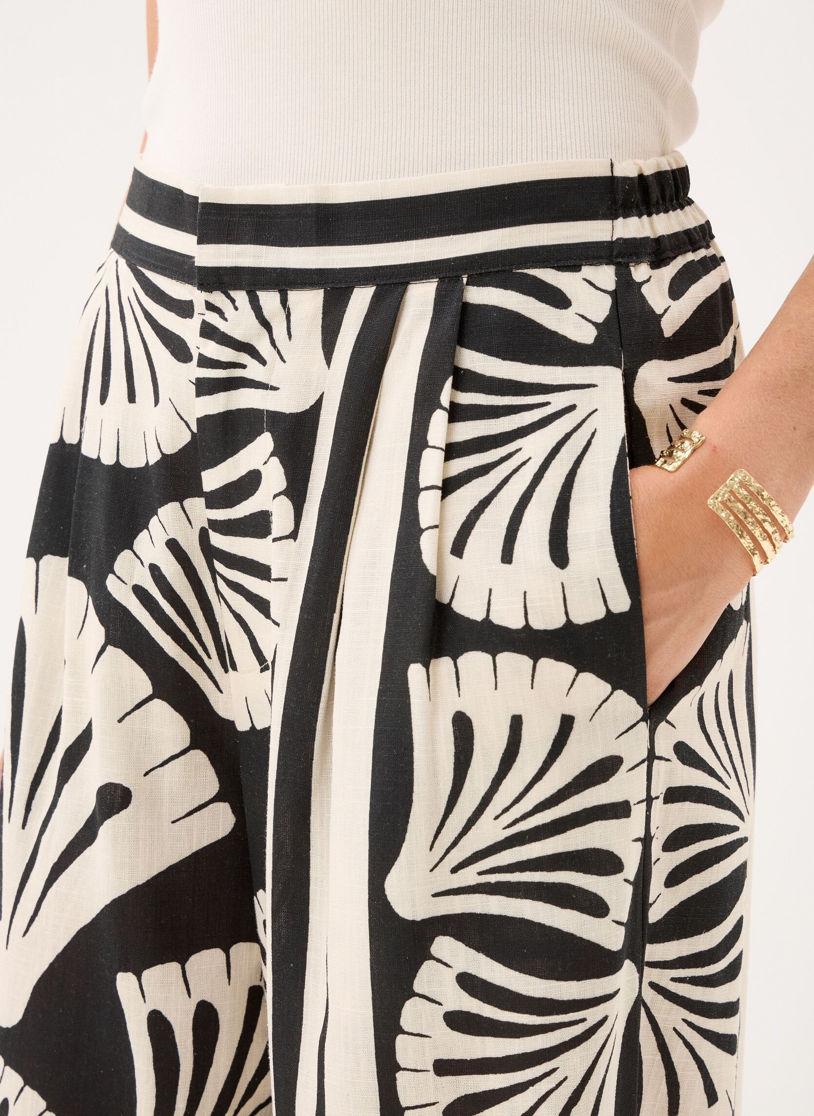 Pantalons larges Pozo femme noir La Petite Etoile Pantalons larges Pozo femme noir EVENTAIL