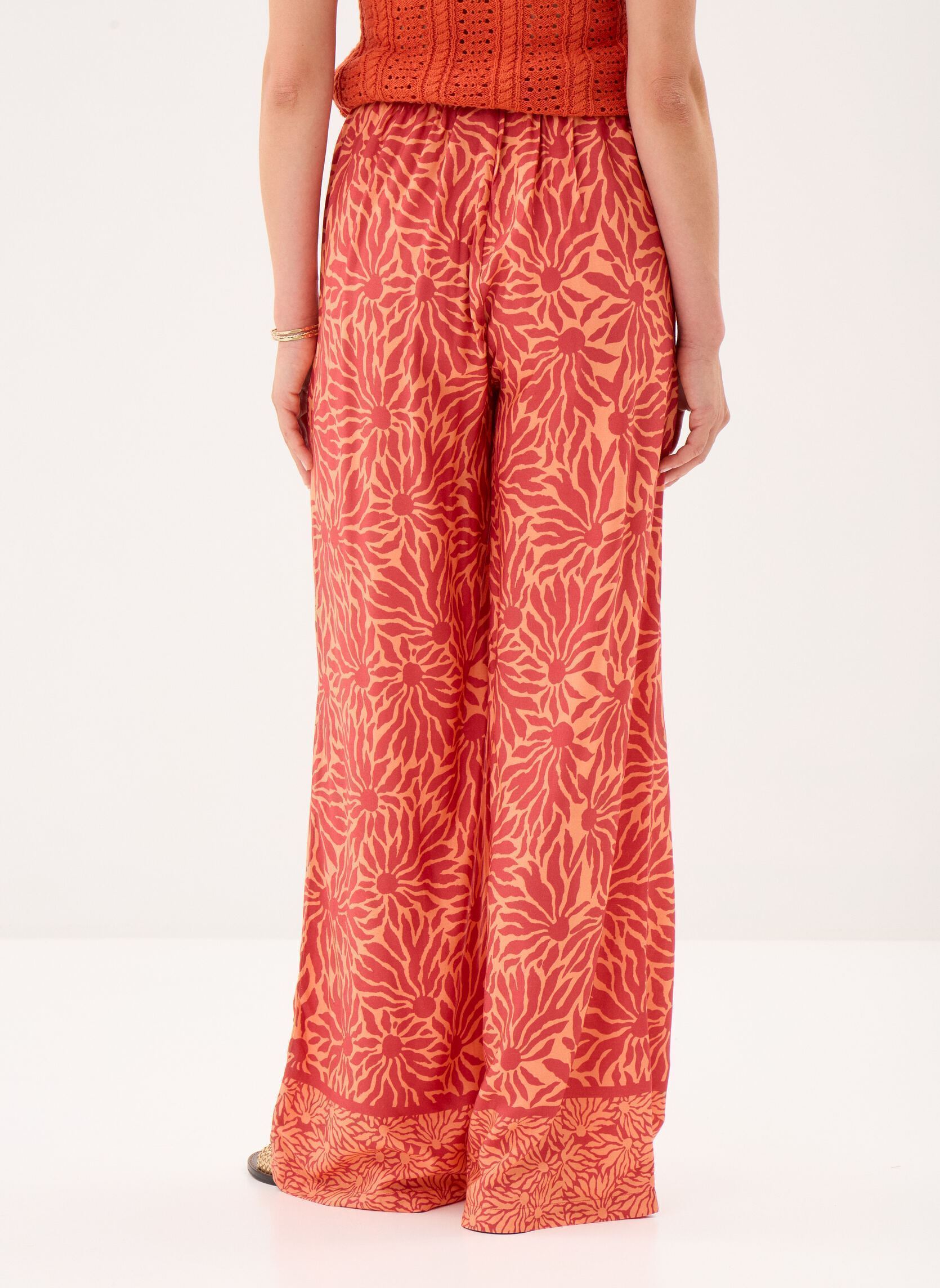 Pantalons larges Priskan femme orange La Petite Etoile Pantalons larges Priskan femme orange SOLEIL