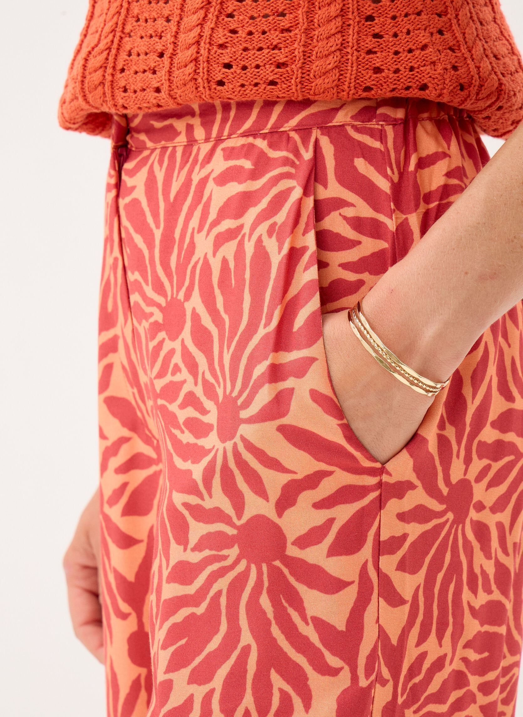 Pantalons larges Priskan femme orange La Petite Etoile Pantalons larges Priskan femme orange SOLEIL