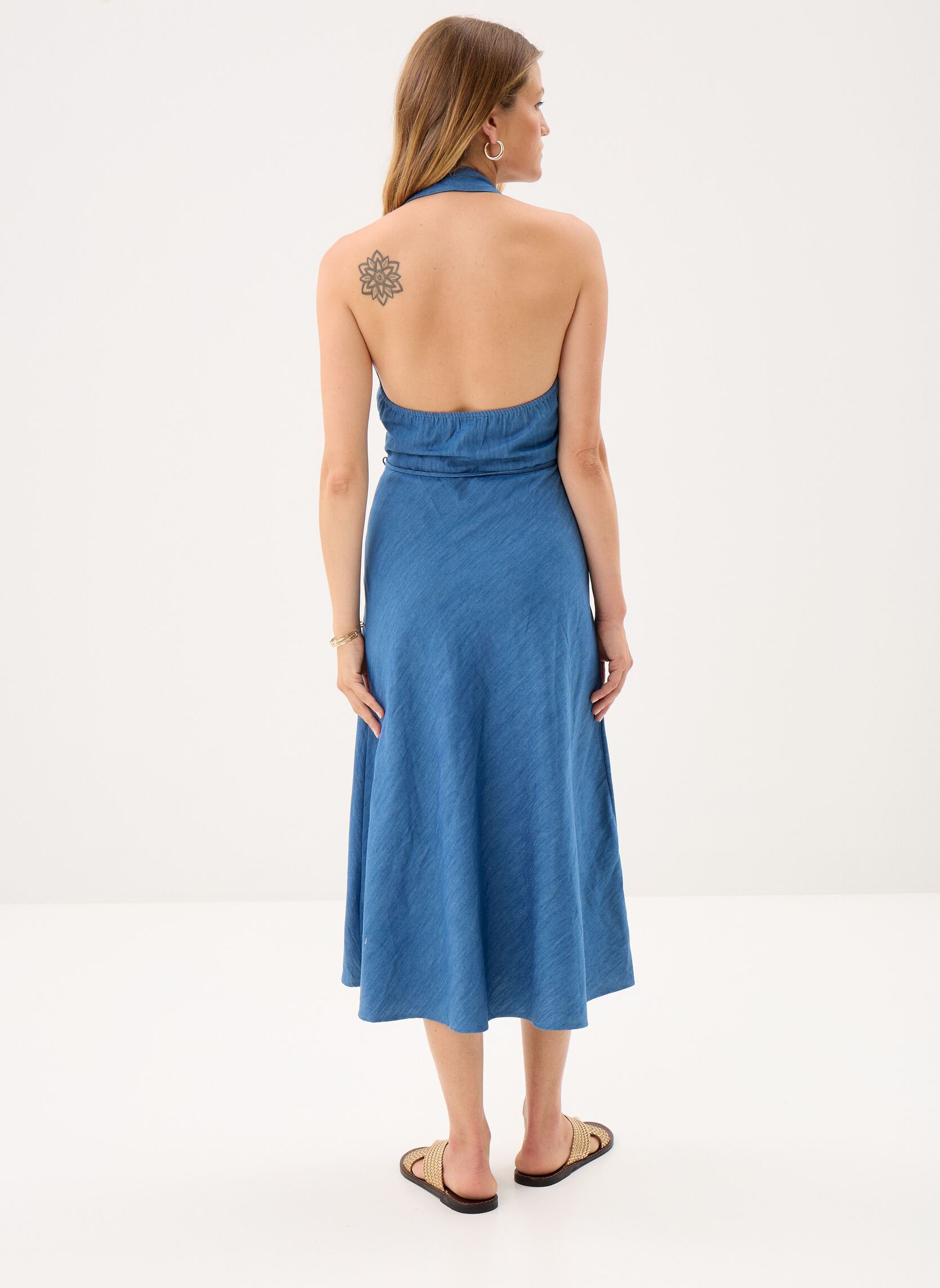 Robes Renny femme bleu La Petite Etoile Robes Renny femme bleu DOUBLE WASH