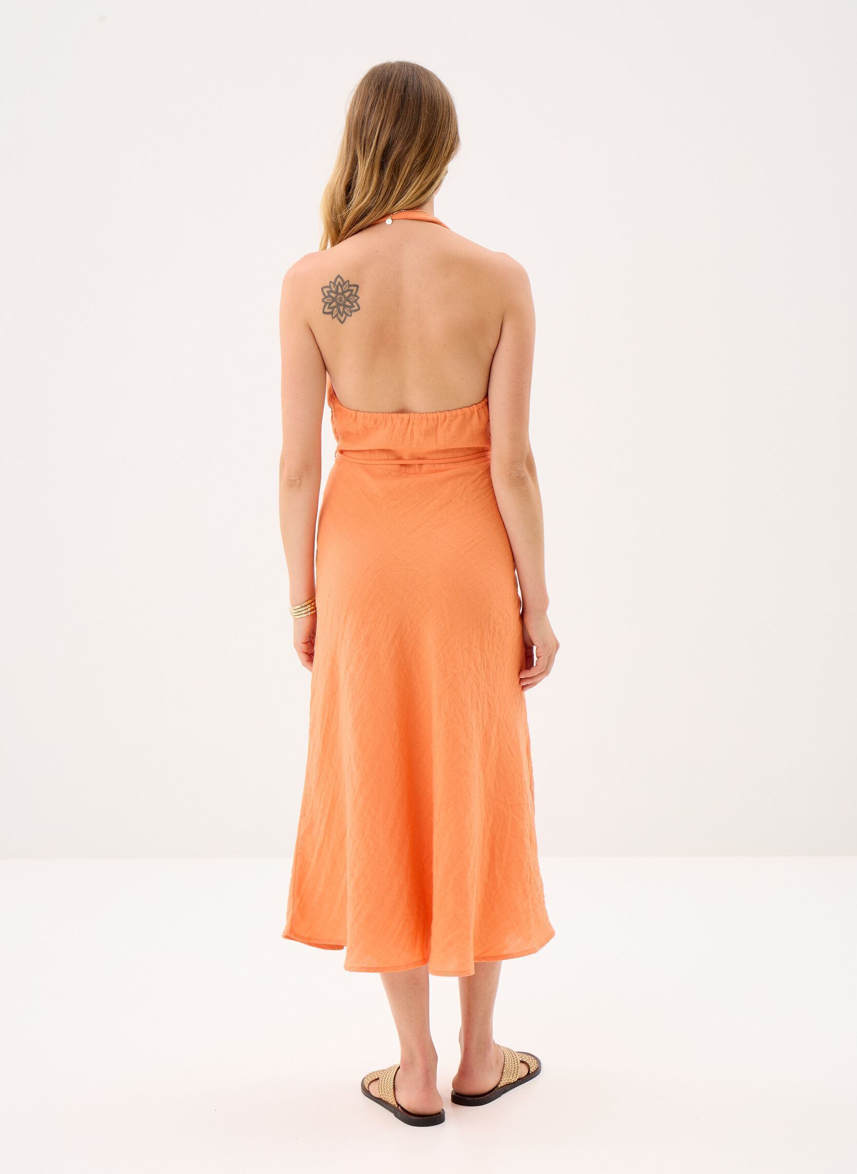 Lange jurken Rennya dames oranje La Petite Etoile Lange jurken Rennya dames oranje ORANGE
