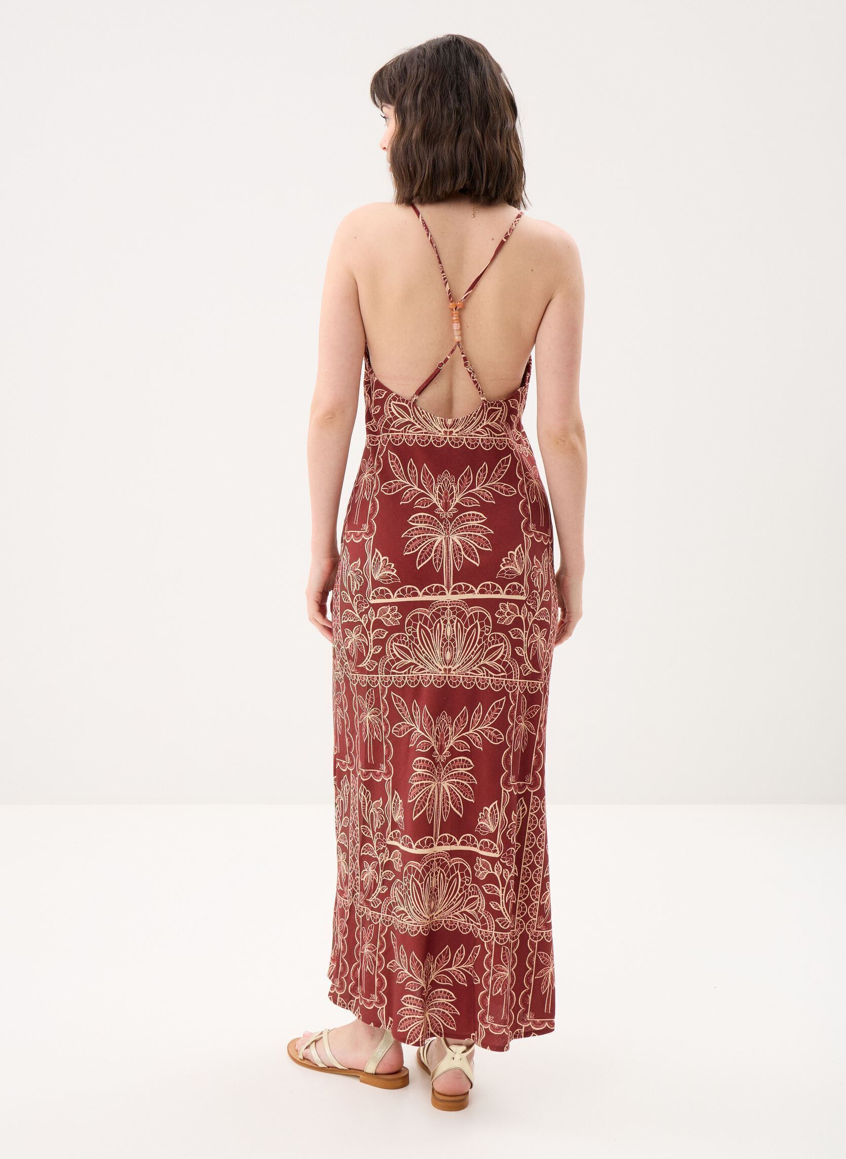 Robes longues Ribay femme bordeaux La Petite Etoile Robes longues Ribay femme bordeaux PALMIER
