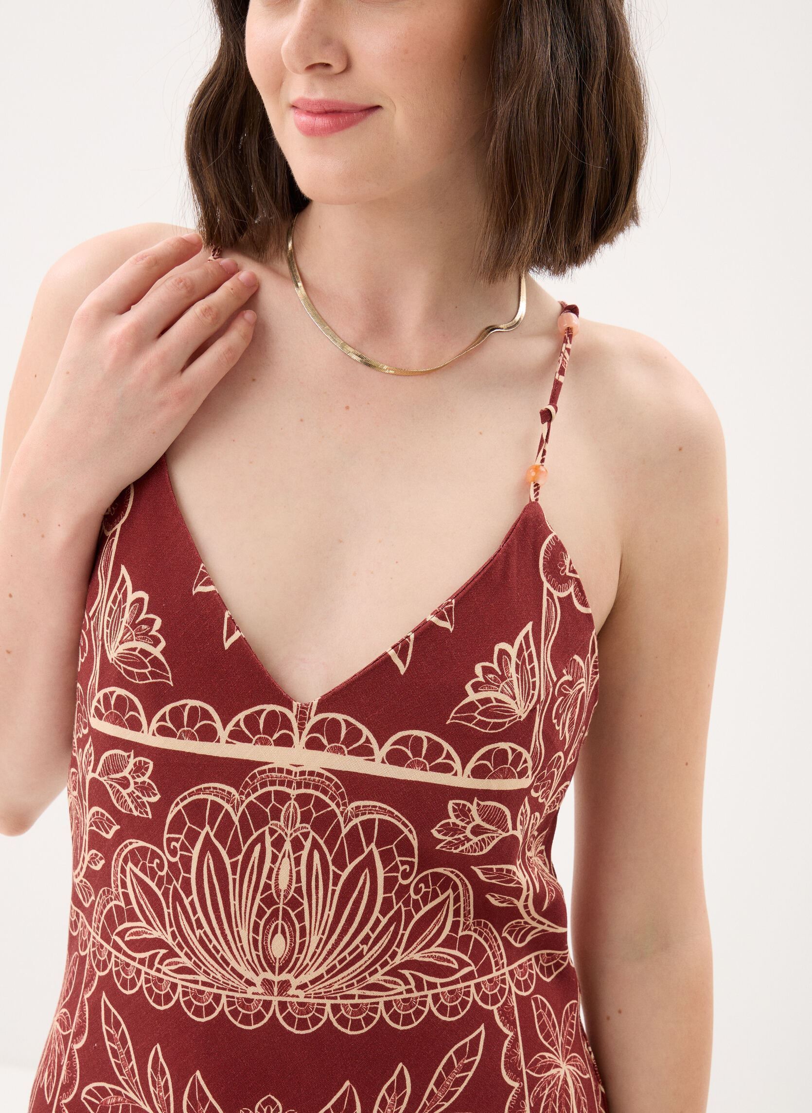 Robes longues Ribay femme bordeaux La Petite Etoile Robes longues Ribay femme bordeaux PALMIER