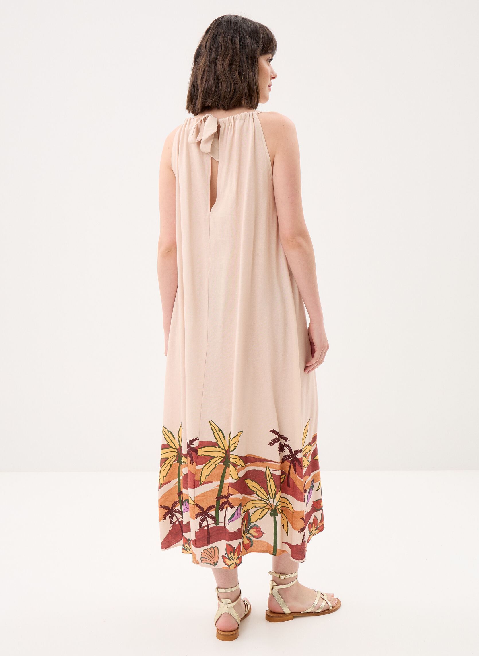 Robes longues Roja femme beige La Petite Etoile Robes longues Roja femme beige PAYSAGE