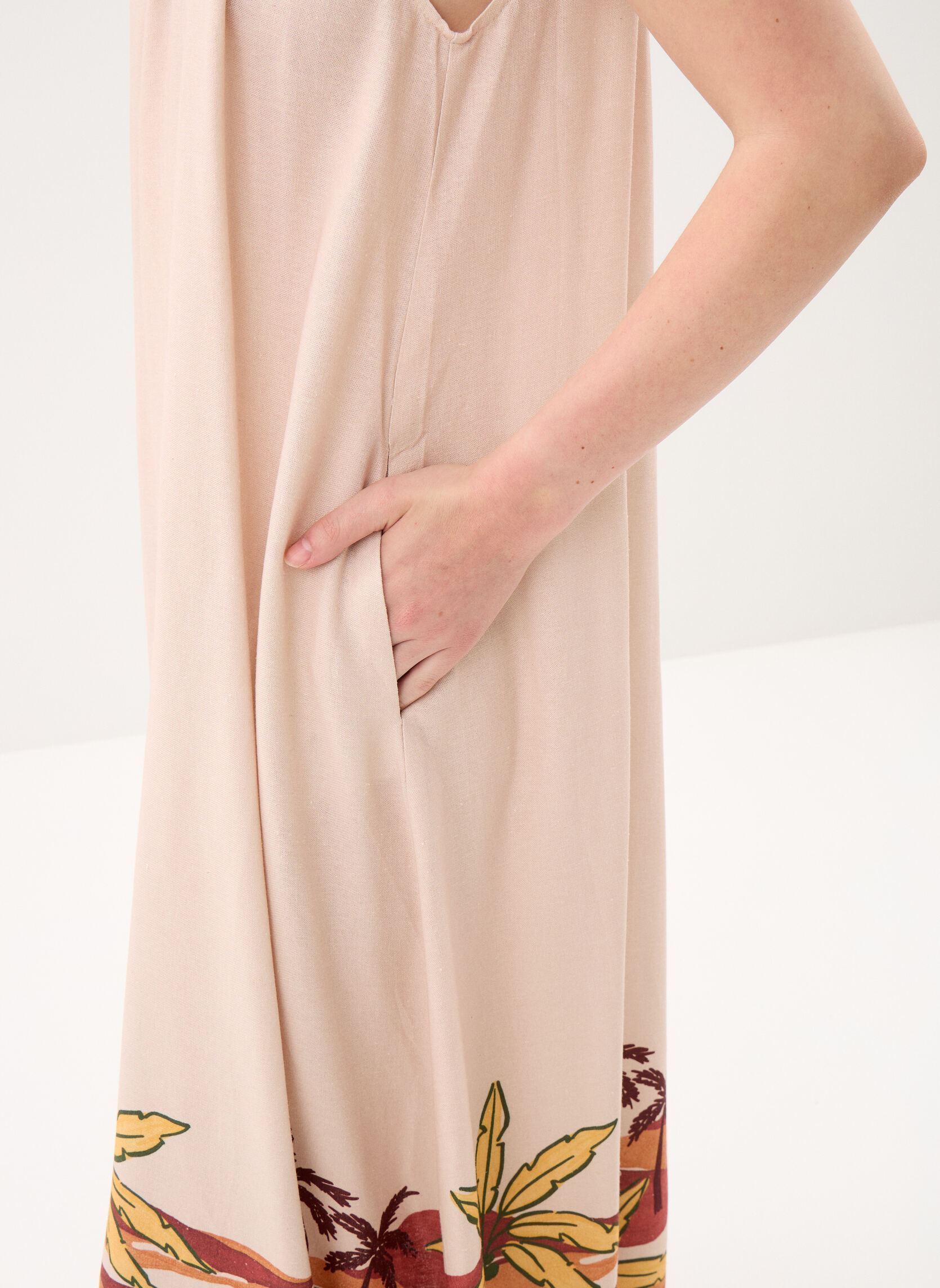 Robes longues Roja femme beige La Petite Etoile Robes longues Roja femme beige PAYSAGE
