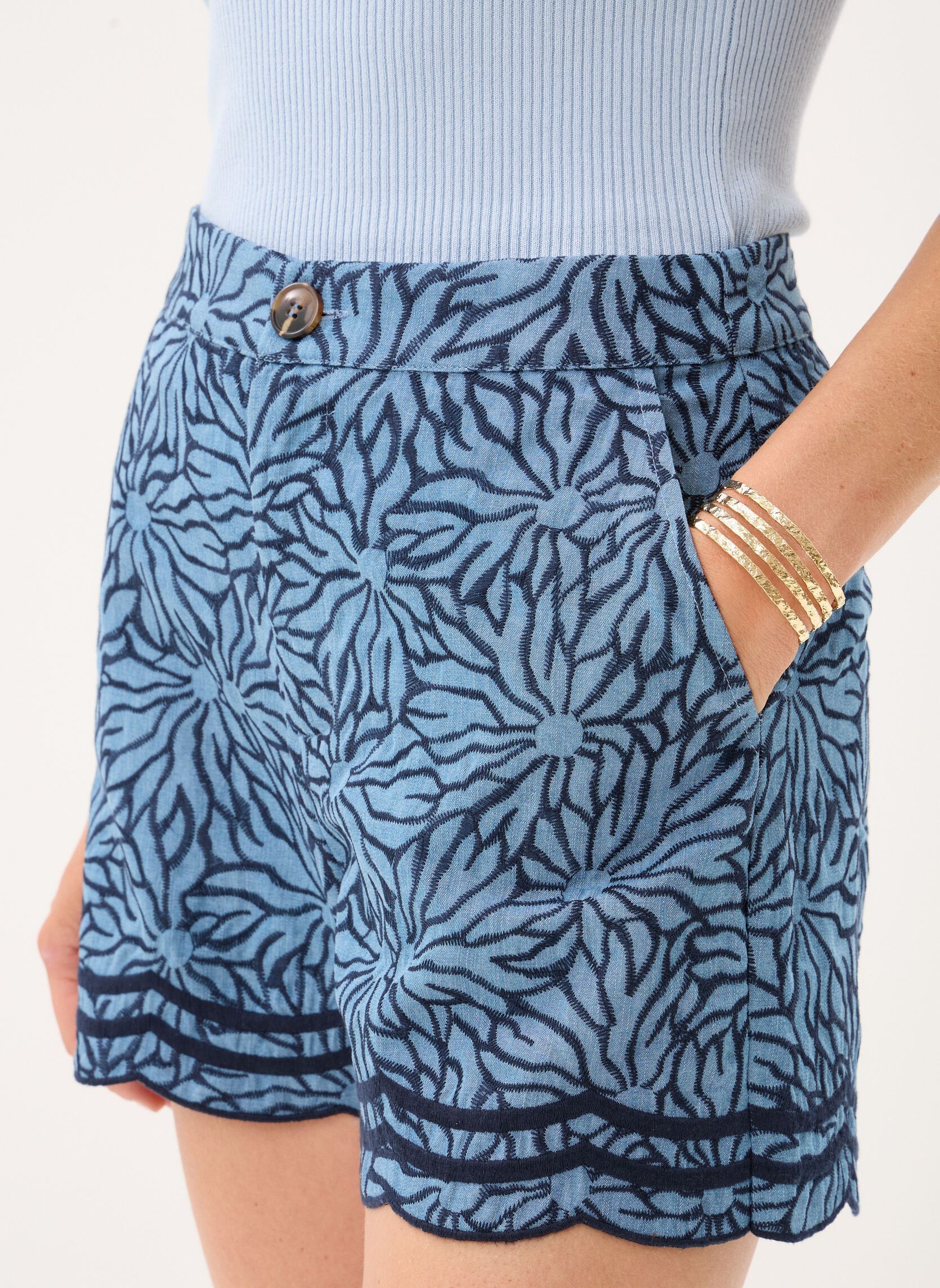 Shorts Sera femme bleu La Petite Etoile Shorts Sera femme bleu DOUBLE WASH