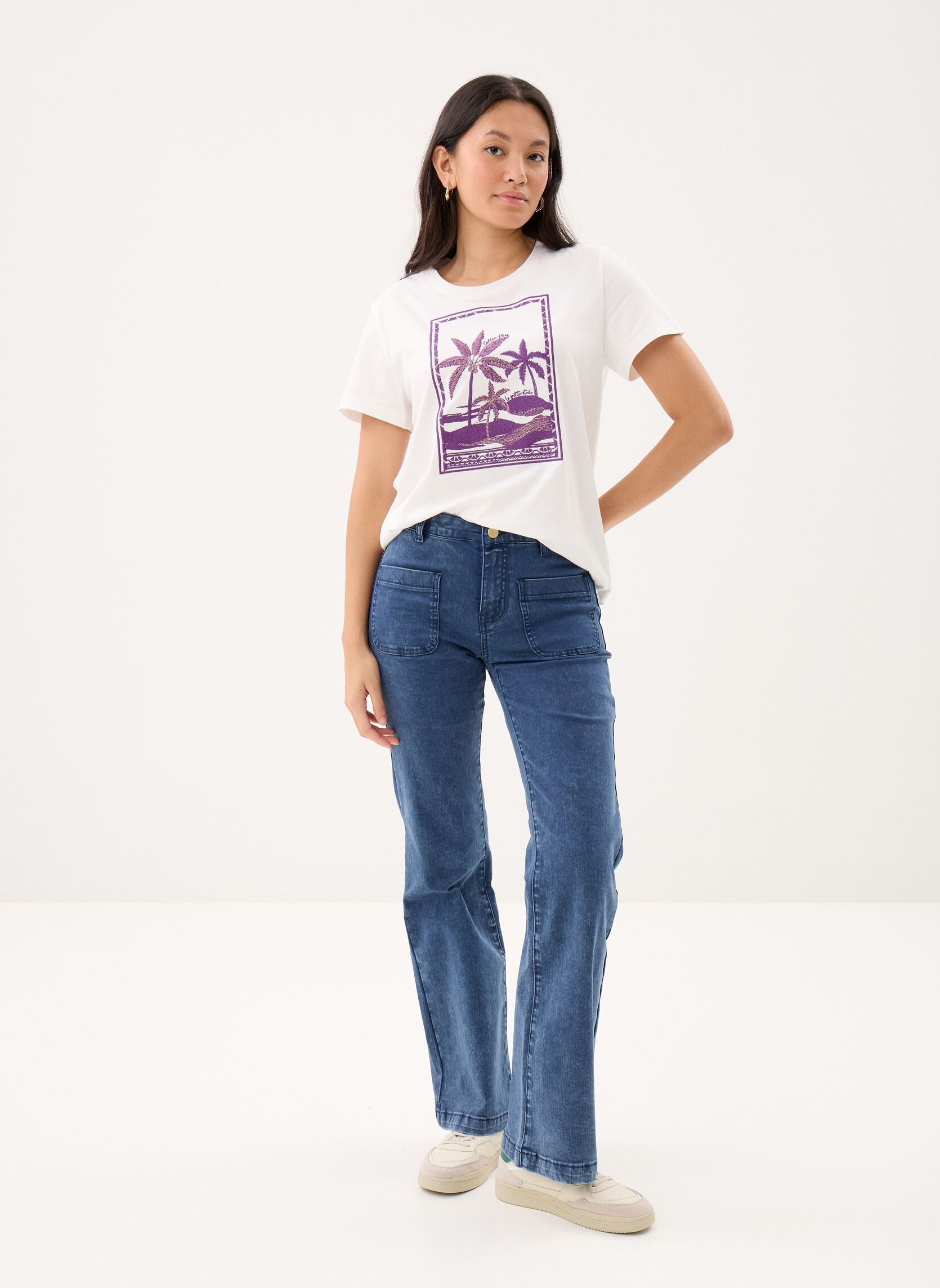 Tee-shirts Talmier femme blanc La Petite Etoile Tee-shirts Talmier femme blanc ECRU