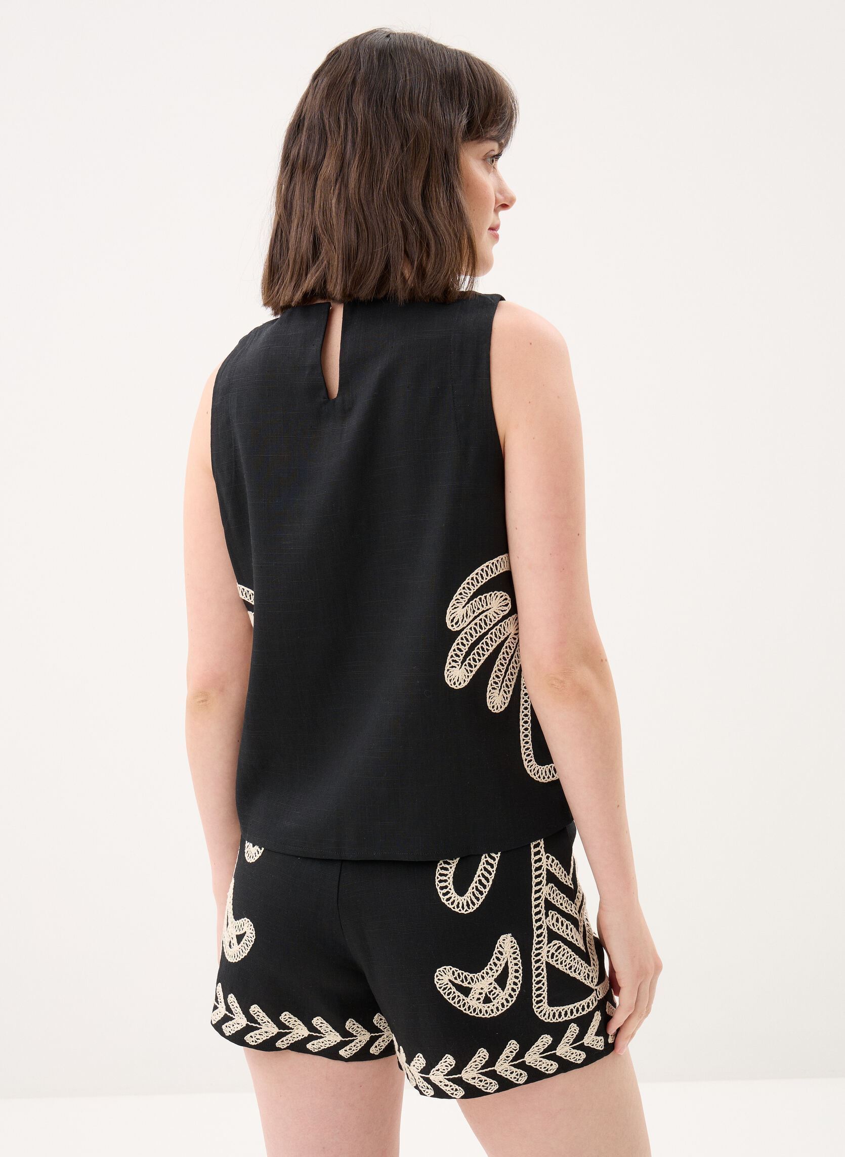 Tops Thiney femme noir La Petite Etoile Tops Thiney femme noir NOIR/ECRU