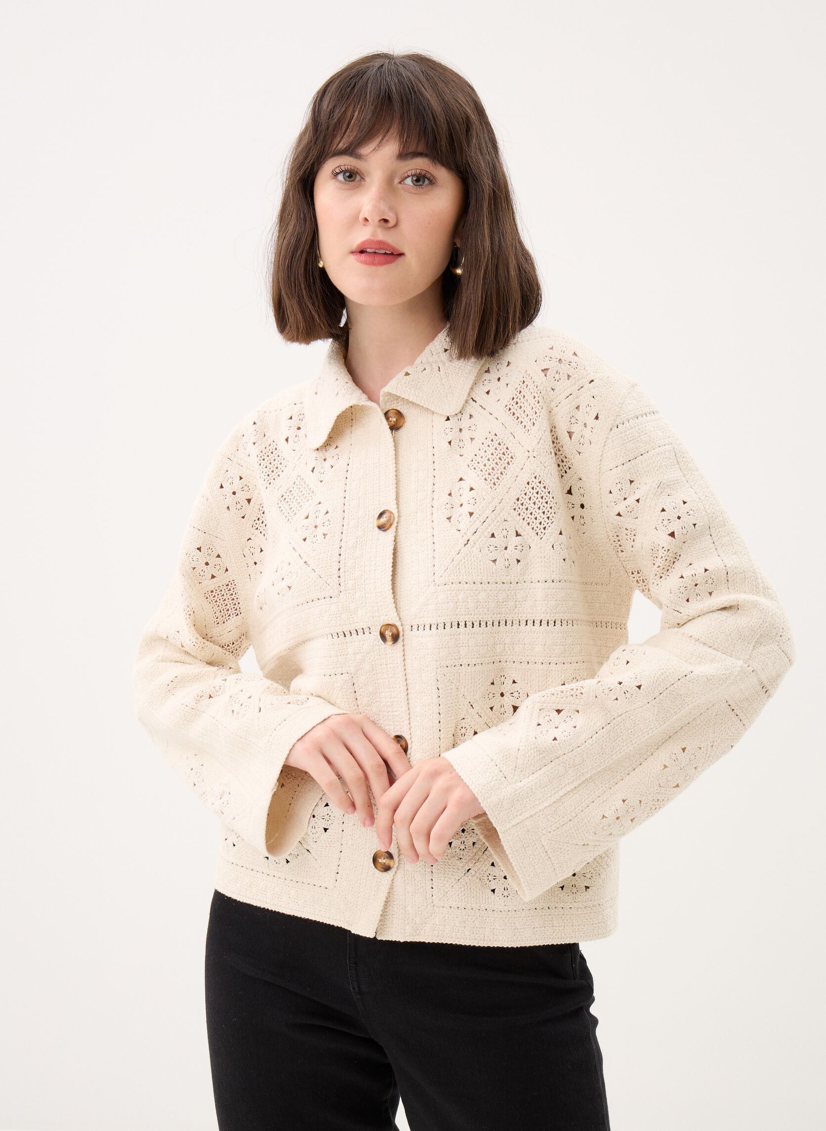Vestes Valia femme beige La Petite Etoile Vestes Valia femme beige ECRU