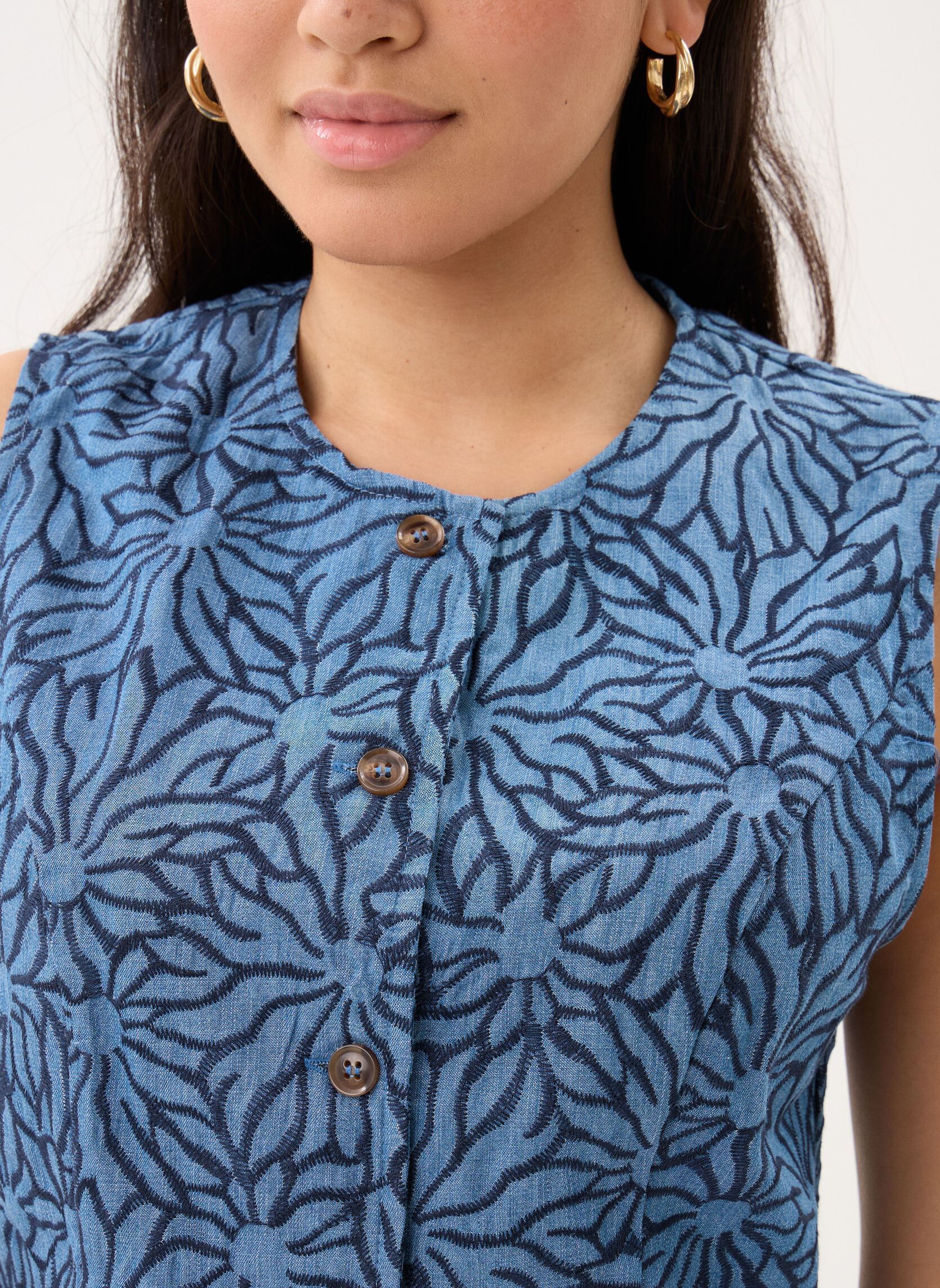 Vestes en jean Vrenz femme bleu La Petite Etoile Vestes en jean Vrenz femme bleu DOUBLE WASH