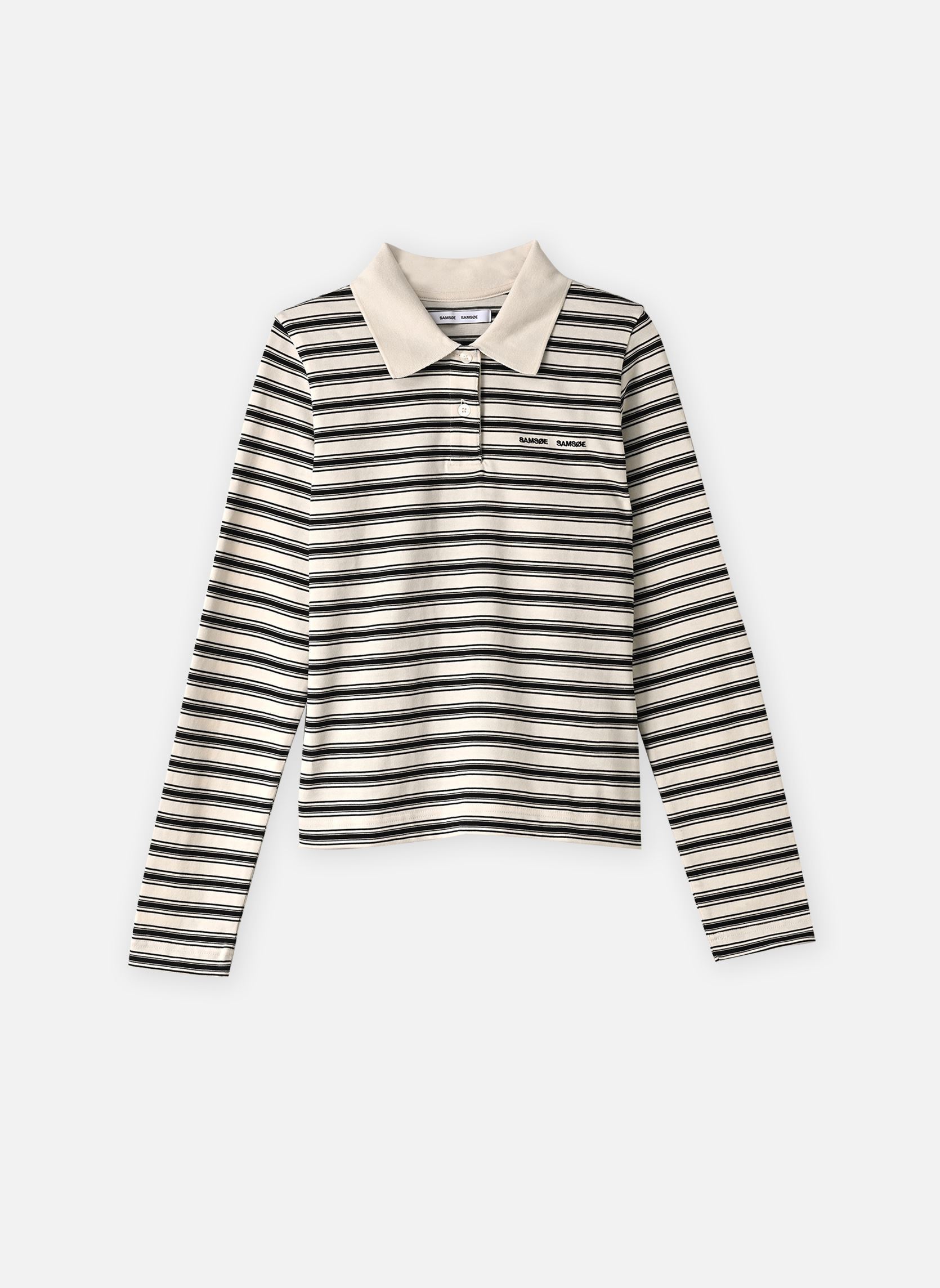 Polos Sadonell Ls Polo 15512 femme beige Samsoe Samsoe Polos Sadonell Ls Polo 15512 femme beige EGRET ST.