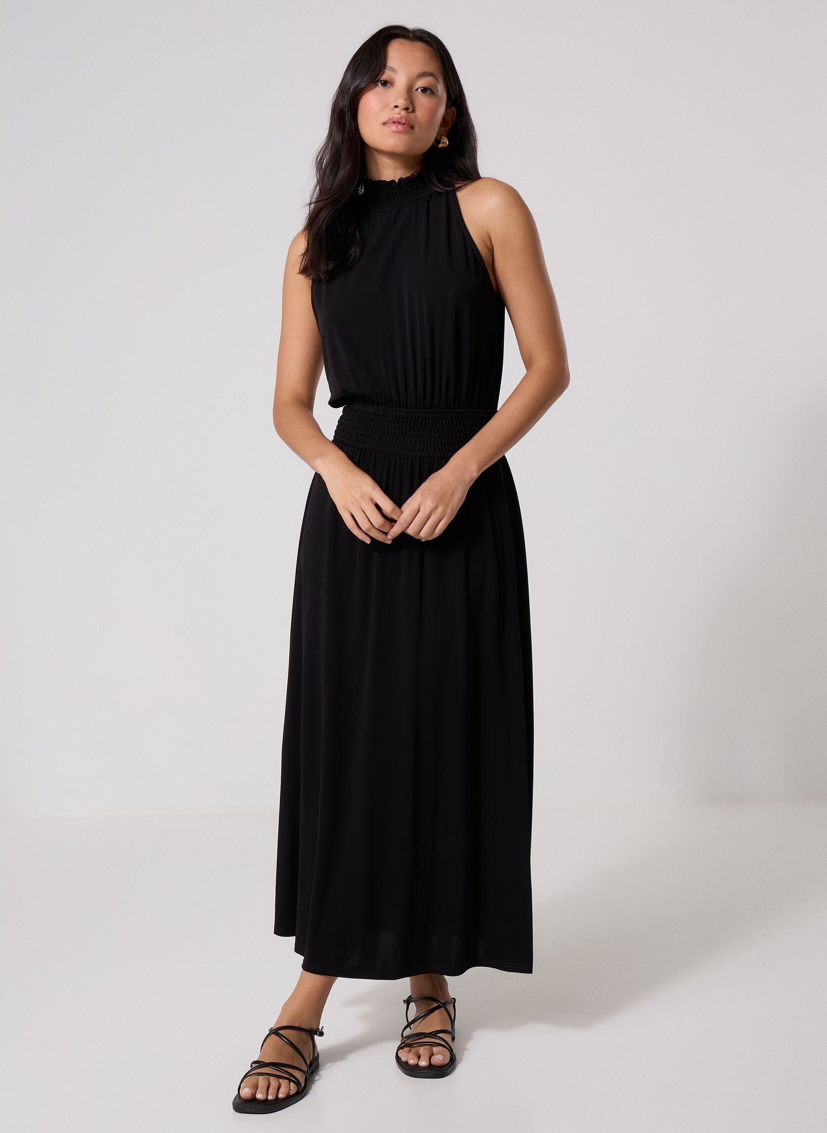 Lange jurken Saumi Dress 16113 dames zwart Samsoe Samsoe Lange jurken Saumi Dress 16113 dames zwart BLACK