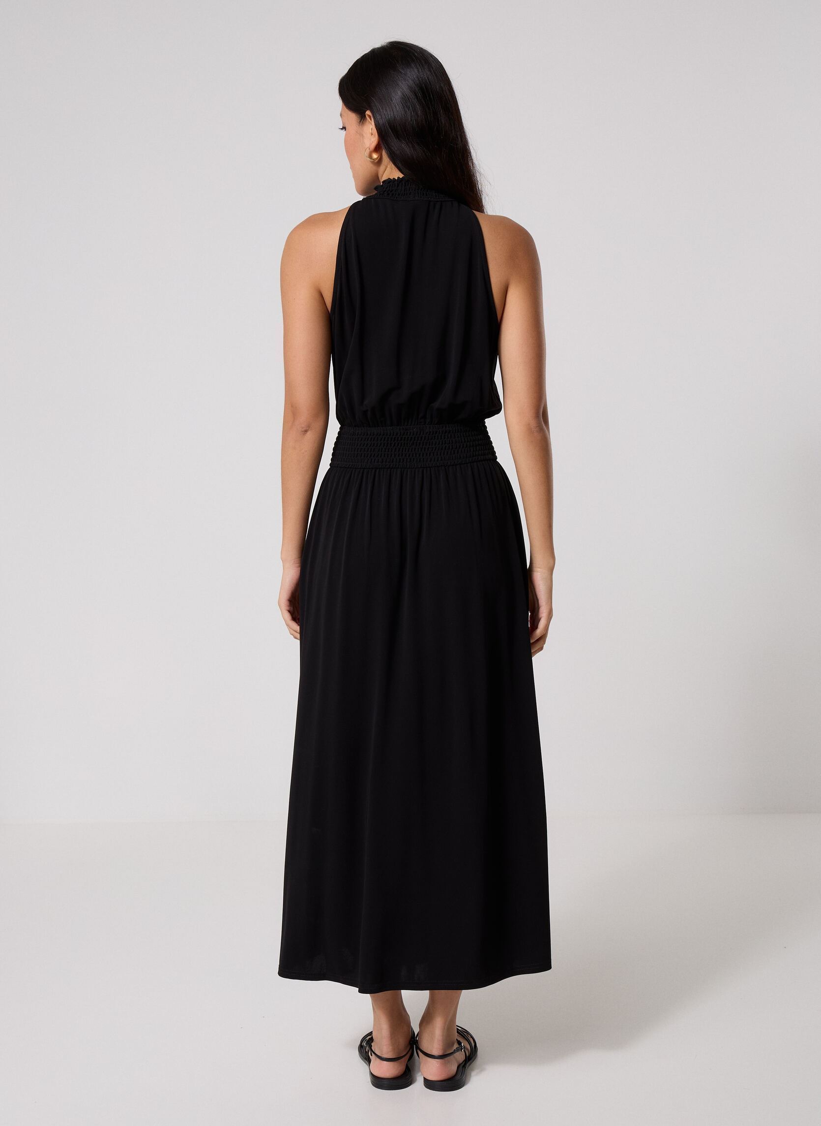 Lange jurken Saumi Dress 16113 dames zwart Samsoe Samsoe Lange jurken Saumi Dress 16113 dames zwart BLACK