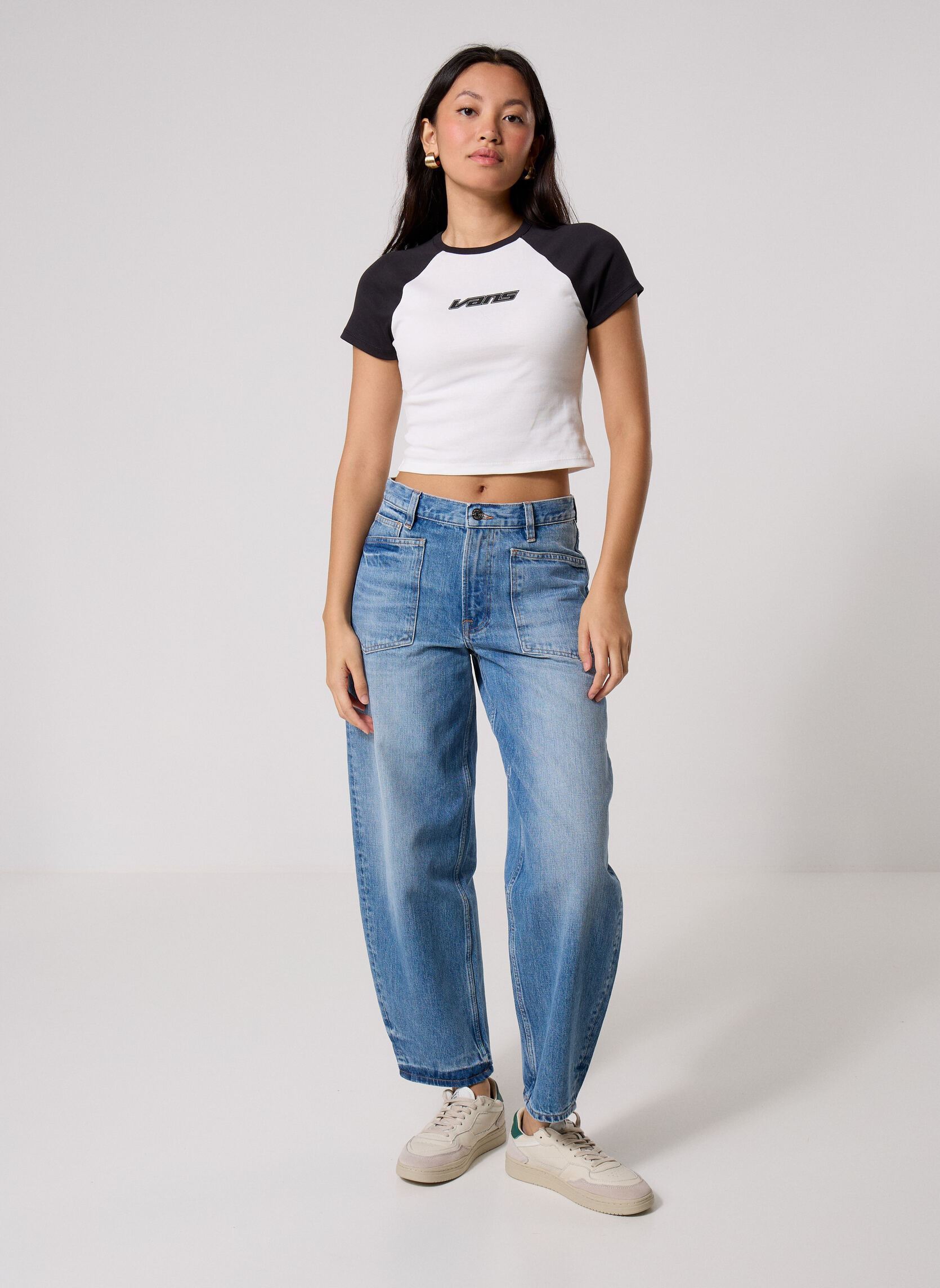 Wijde jeans / Flared Jeans Saveyra Jeans 16013 dames blauw Samsoe Samsoe Wijde jeans / Flared Jeans Saveyra Jeans 16013 dames blauw OCEANIC BLUE
