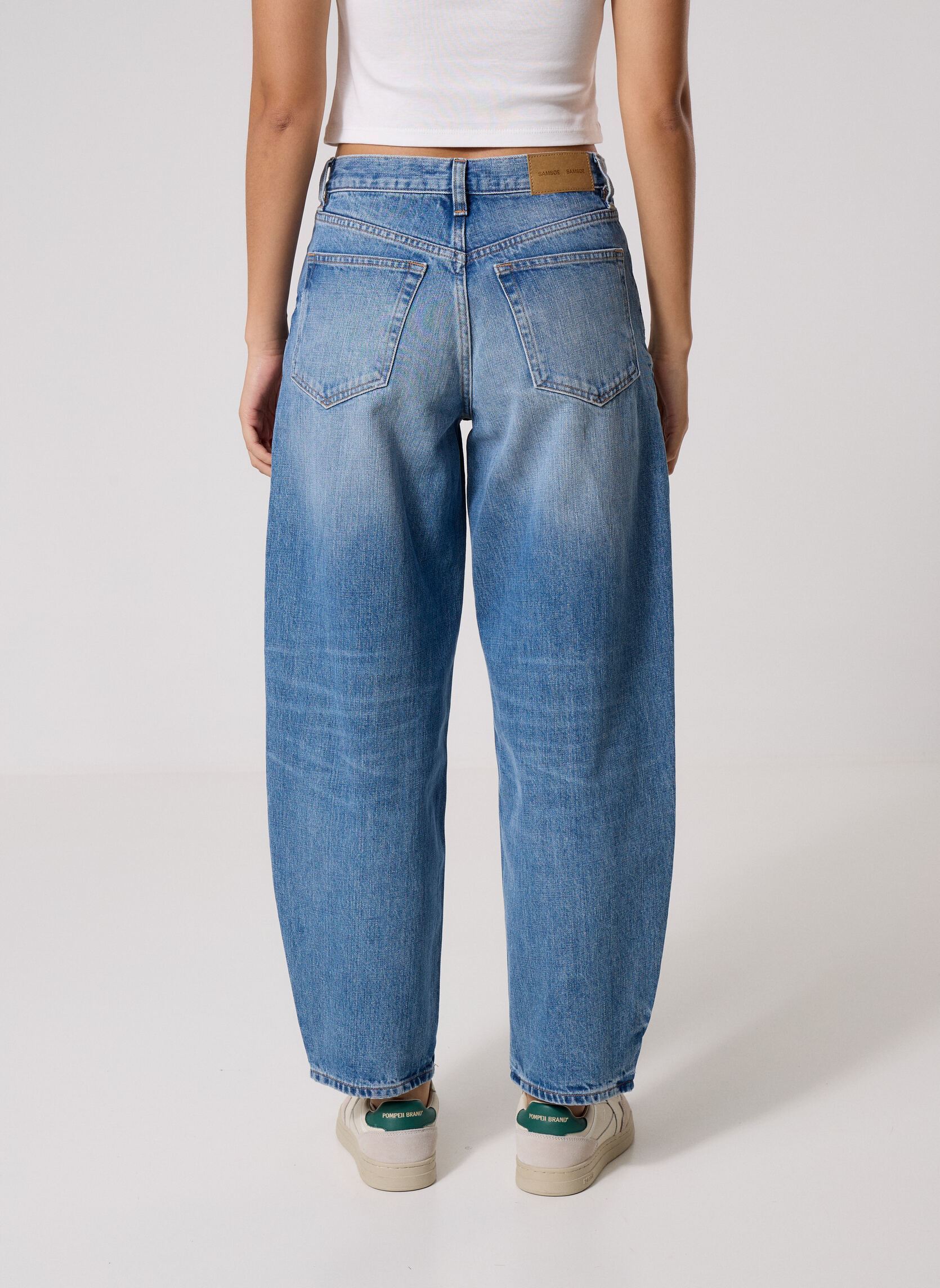 Wijde jeans / Flared Jeans Saveyra Jeans 16013 dames blauw Samsoe Samsoe Wijde jeans / Flared Jeans Saveyra Jeans 16013 dames blauw OCEANIC BLUE