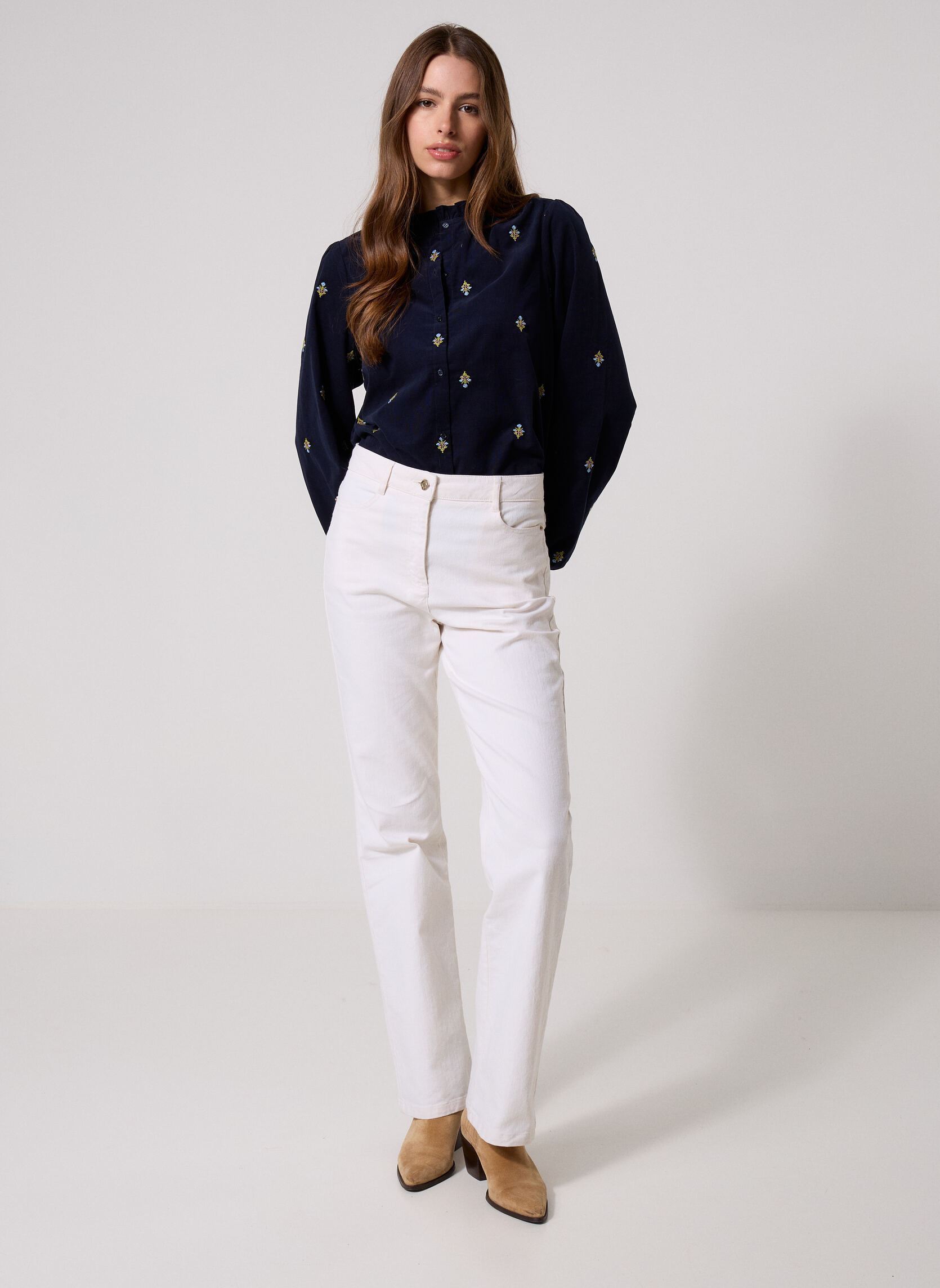 Hemden CHEMBROD dames blauw Georgia Rose Hemden CHEMBROD dames blauw FLO-BROD-NAVY