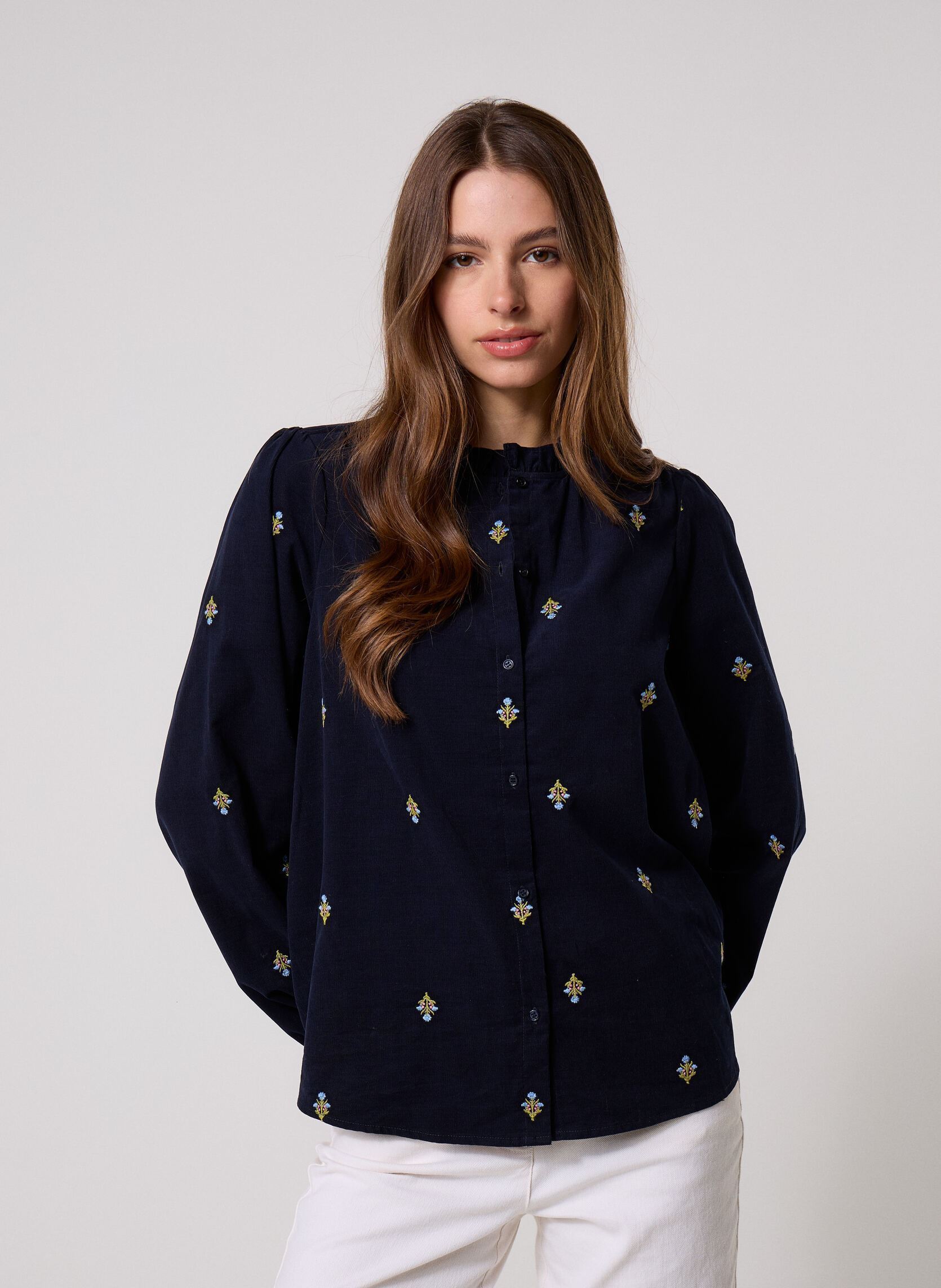 Hemden CHEMBROD dames blauw Georgia Rose Hemden CHEMBROD dames blauw FLO-BROD-NAVY