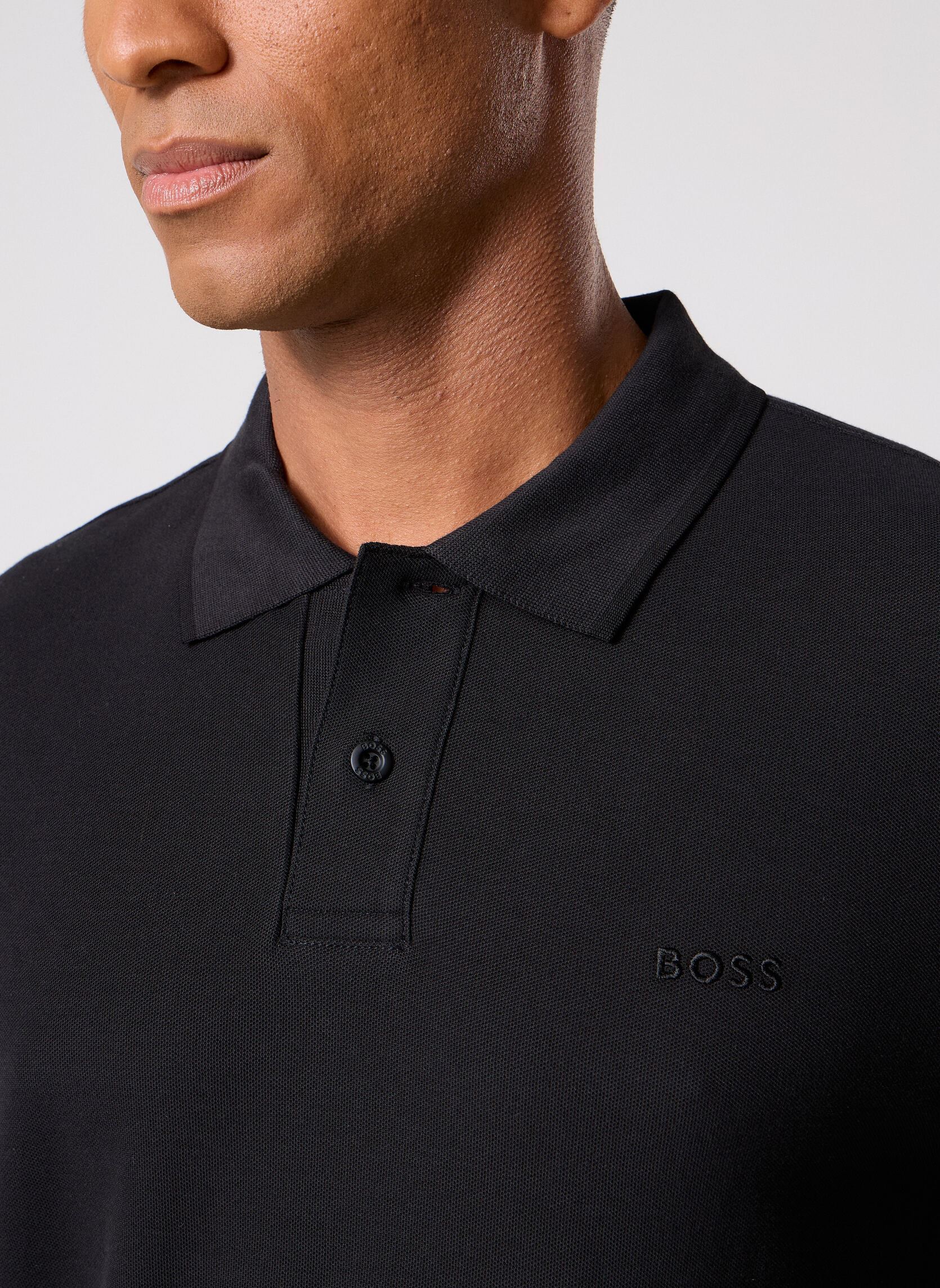 Polos Phoenix 50560227 homme noir BOSS Polos Phoenix 50560227 homme noir 001