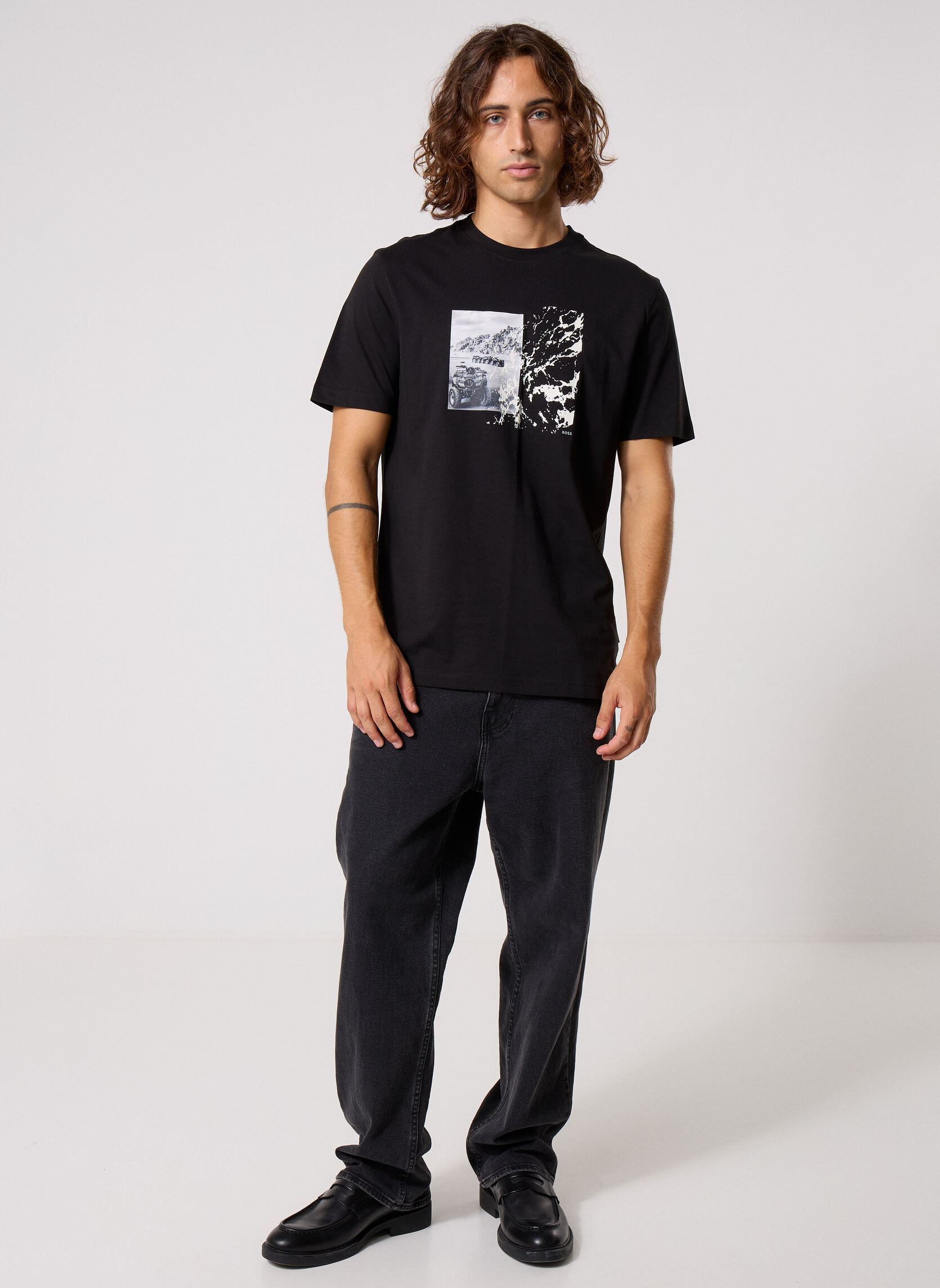 Tee-shirts Te_Motors homme noir BOSS Tee-shirts Te_Motors homme noir 002