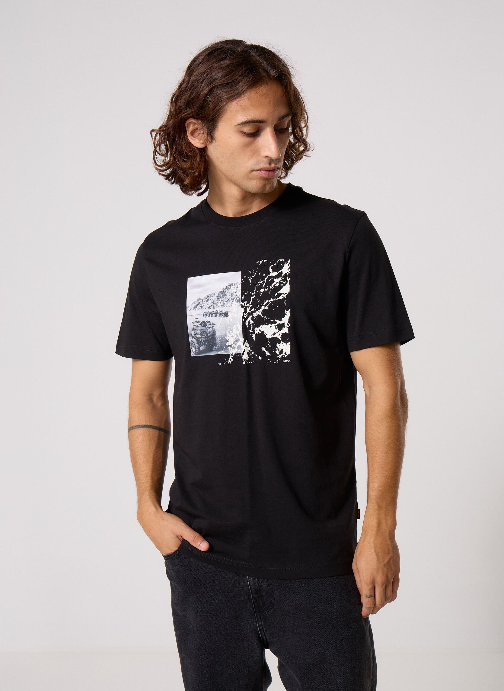 Tee-shirts Te_Motors homme noir BOSS Tee-shirts Te_Motors homme noir 002