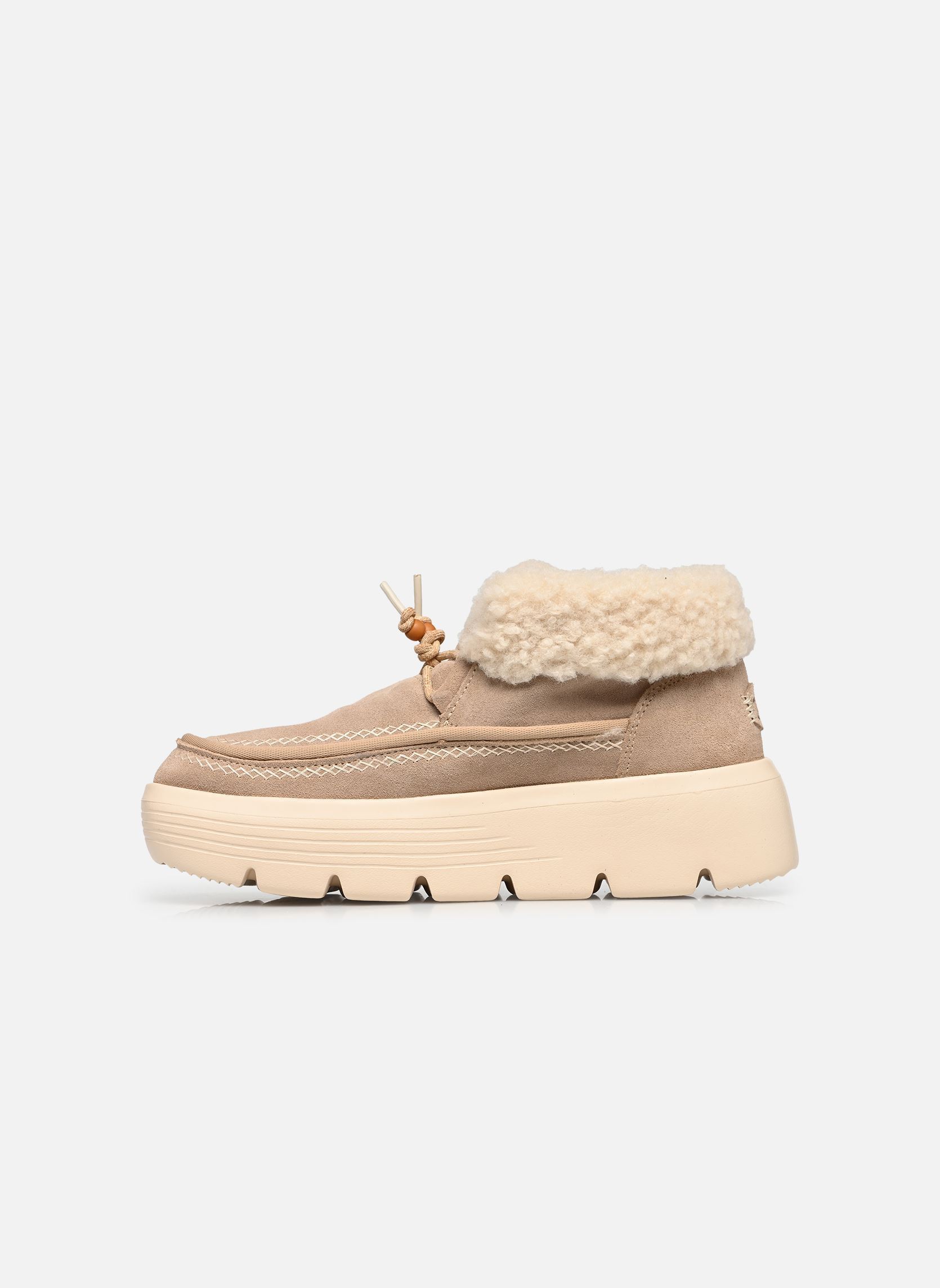 Bottines fourrées Austin Edge Lounge Suede femme beige HEYDUDE Bottines fourrées Austin Edge Lounge Suede femme beige SESAME