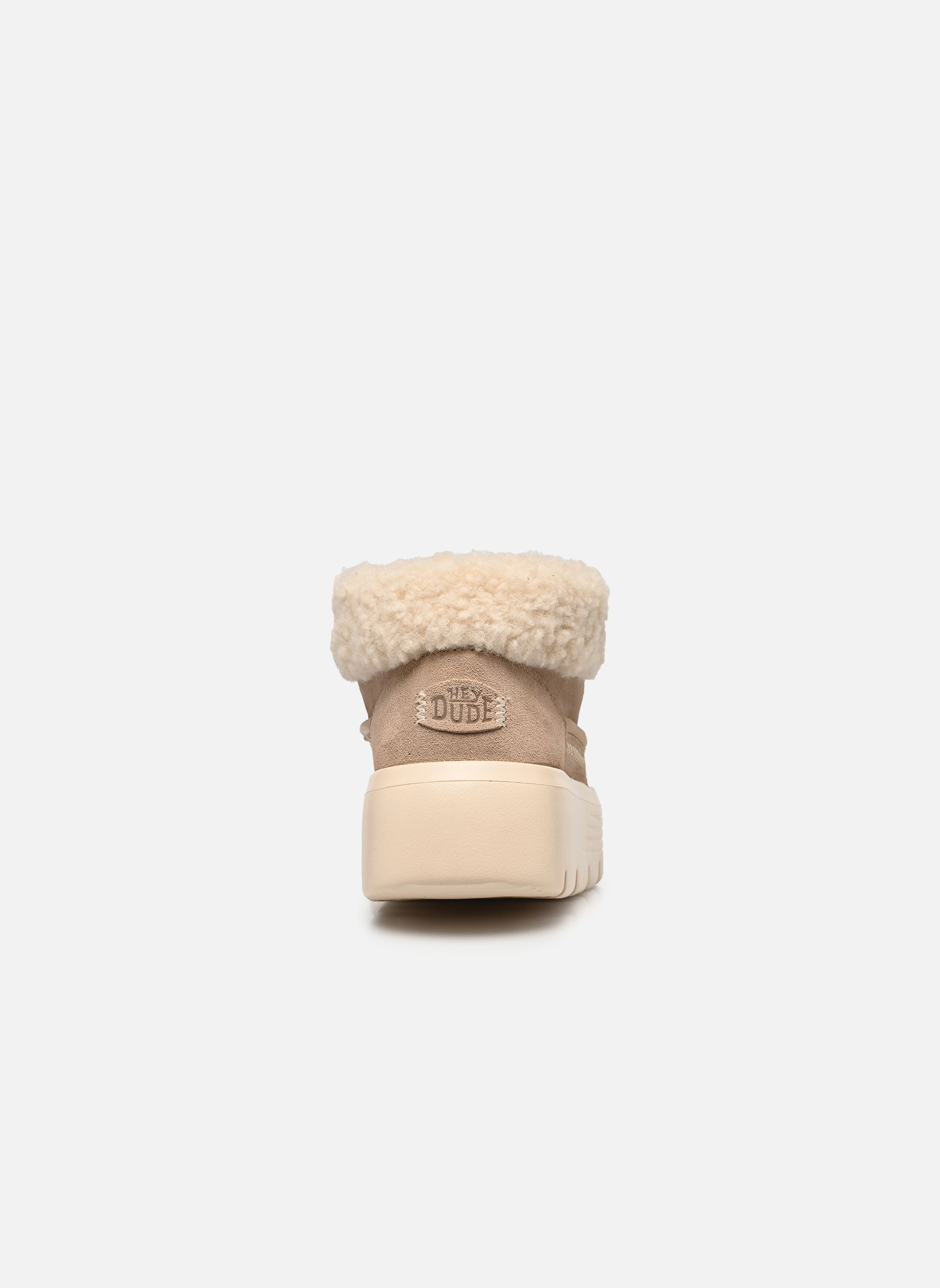 Bottines fourrées Austin Edge Lounge Suede femme beige HEYDUDE Bottines fourrées Austin Edge Lounge Suede femme beige SESAME
