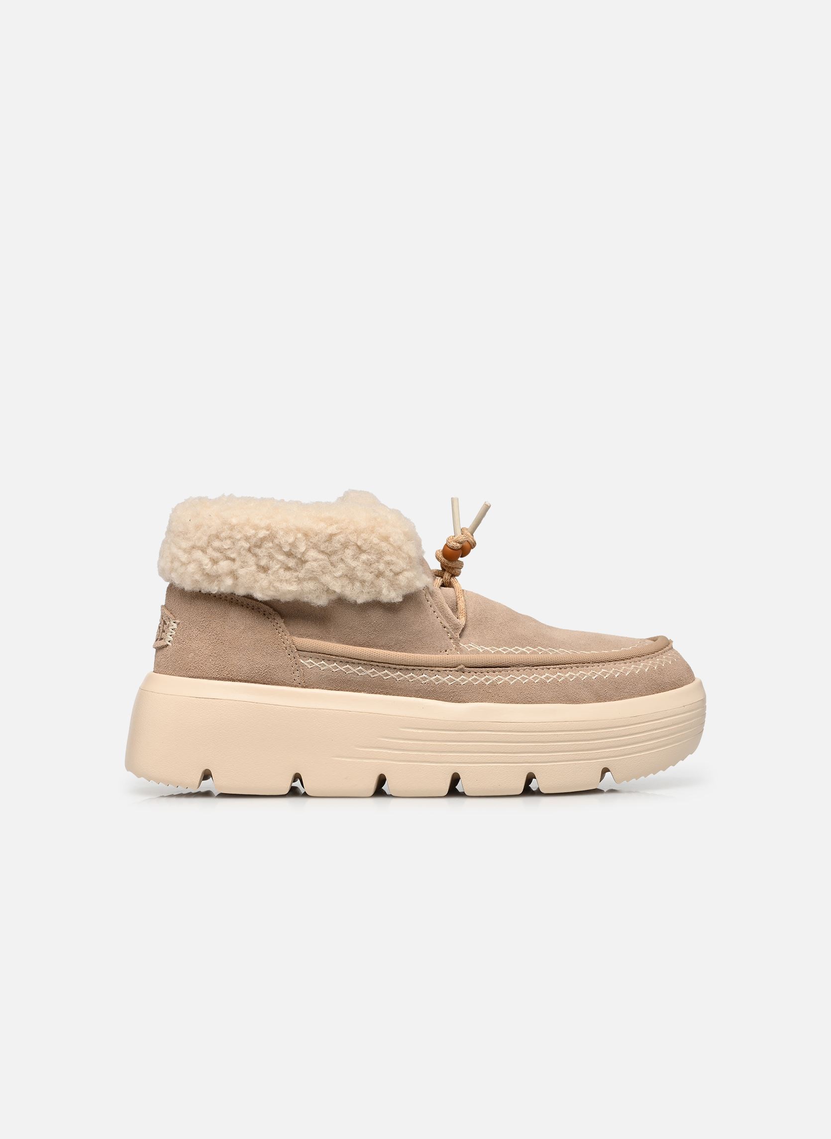 Bottines fourrées Austin Edge Lounge Suede femme beige HEYDUDE Bottines fourrées Austin Edge Lounge Suede femme beige SESAME