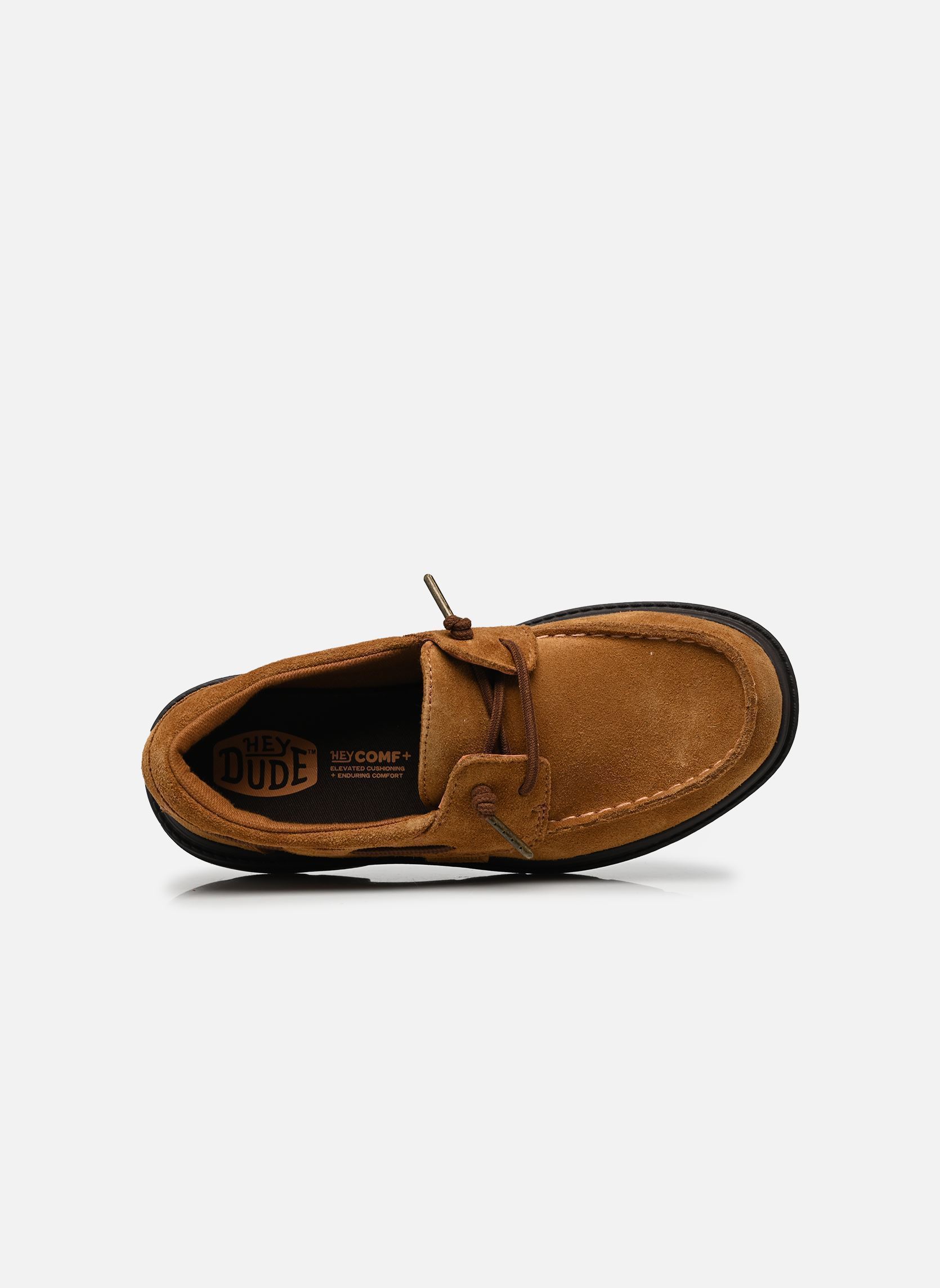 Chaussures bateaux Sienna Boat Suede femme marron HEYDUDE Chaussures bateaux Sienna Boat Suede femme marron BROWN