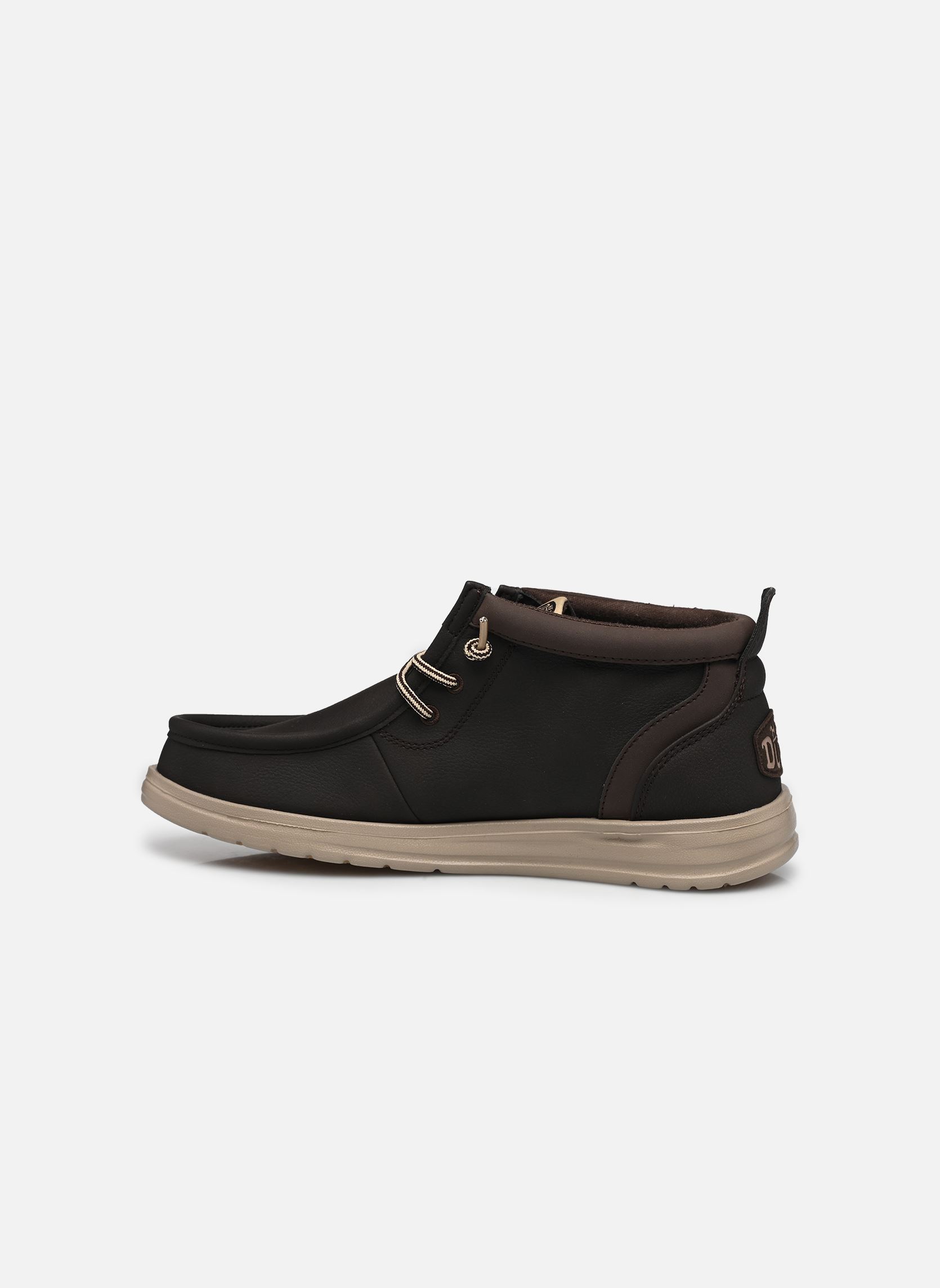 Baskets basses Wally Mid GripR Classic homme marron HEYDUDE Baskets basses Wally Mid GripR Classic homme marron MOLE BROWN